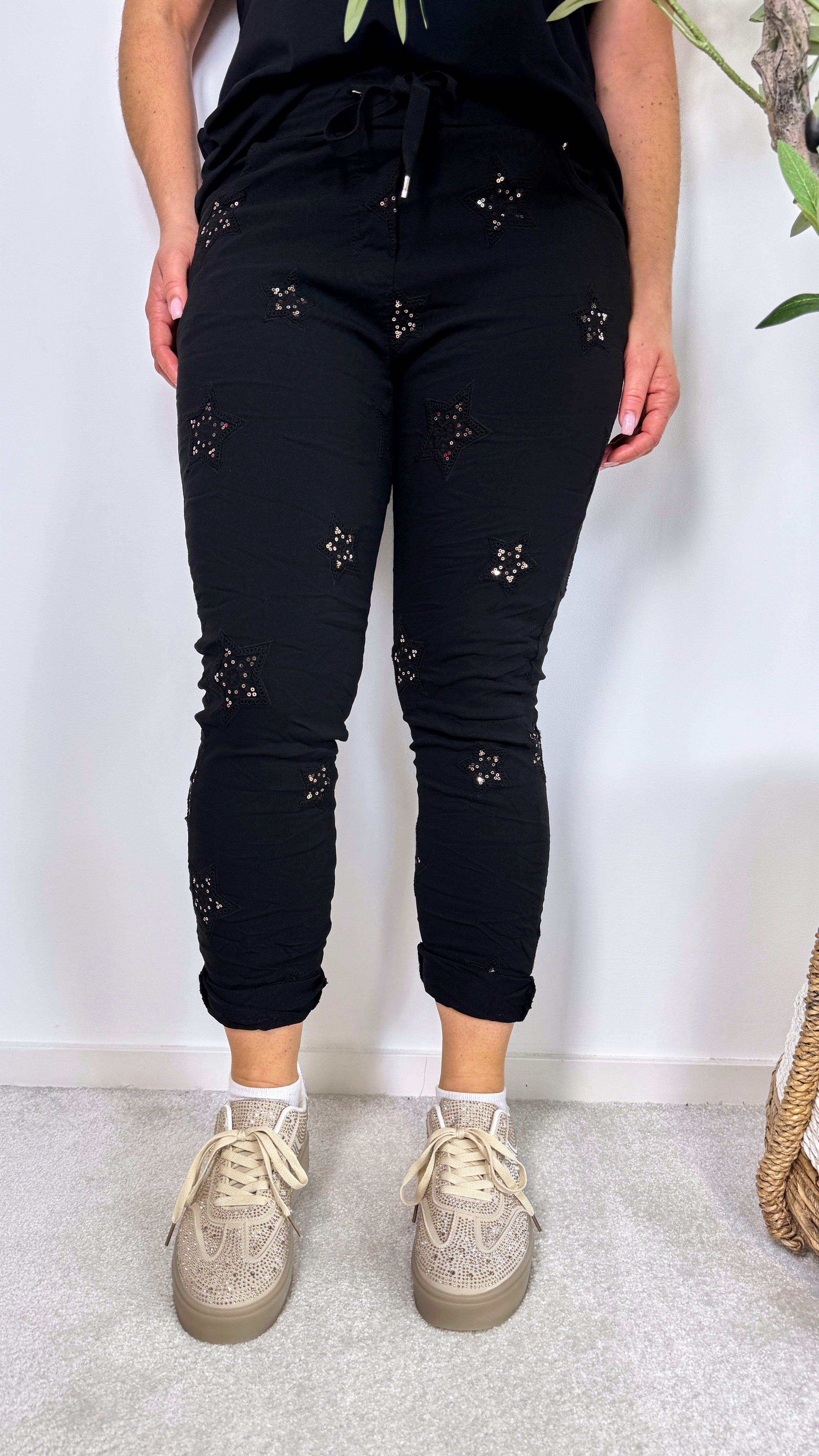 Jogpants Cosmic Shine *Schwarz*