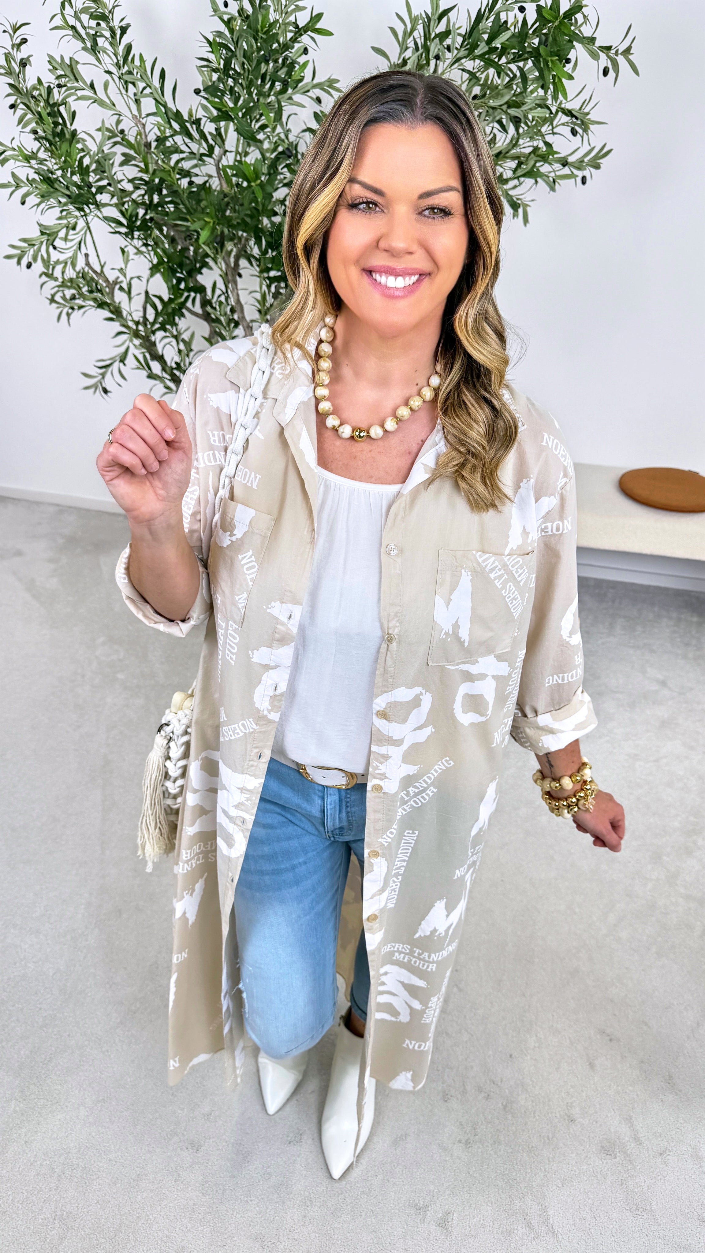 Kaftan Wild Message *Beige*