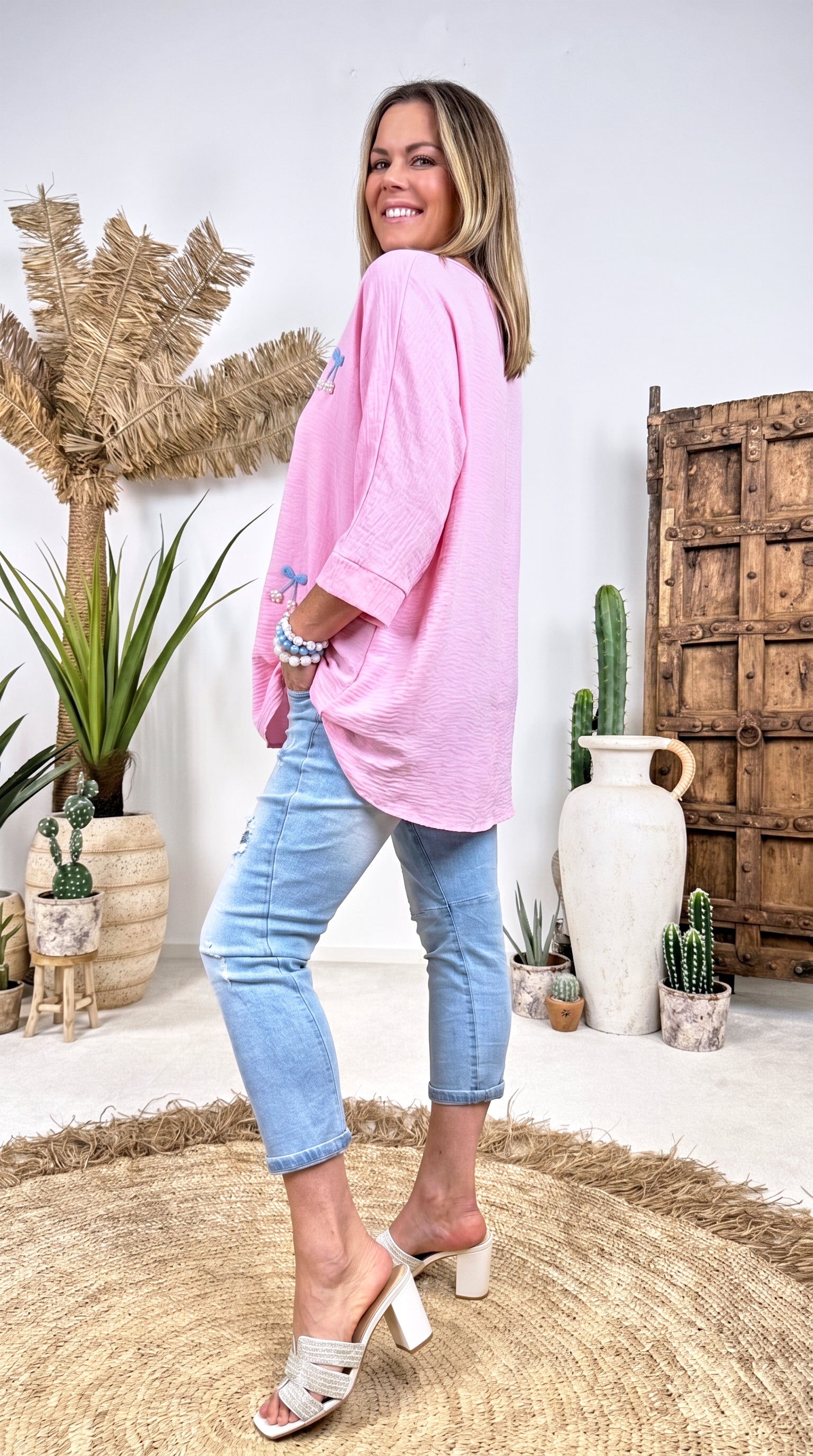 Blusenshirt Cherry Glow *Babypink*