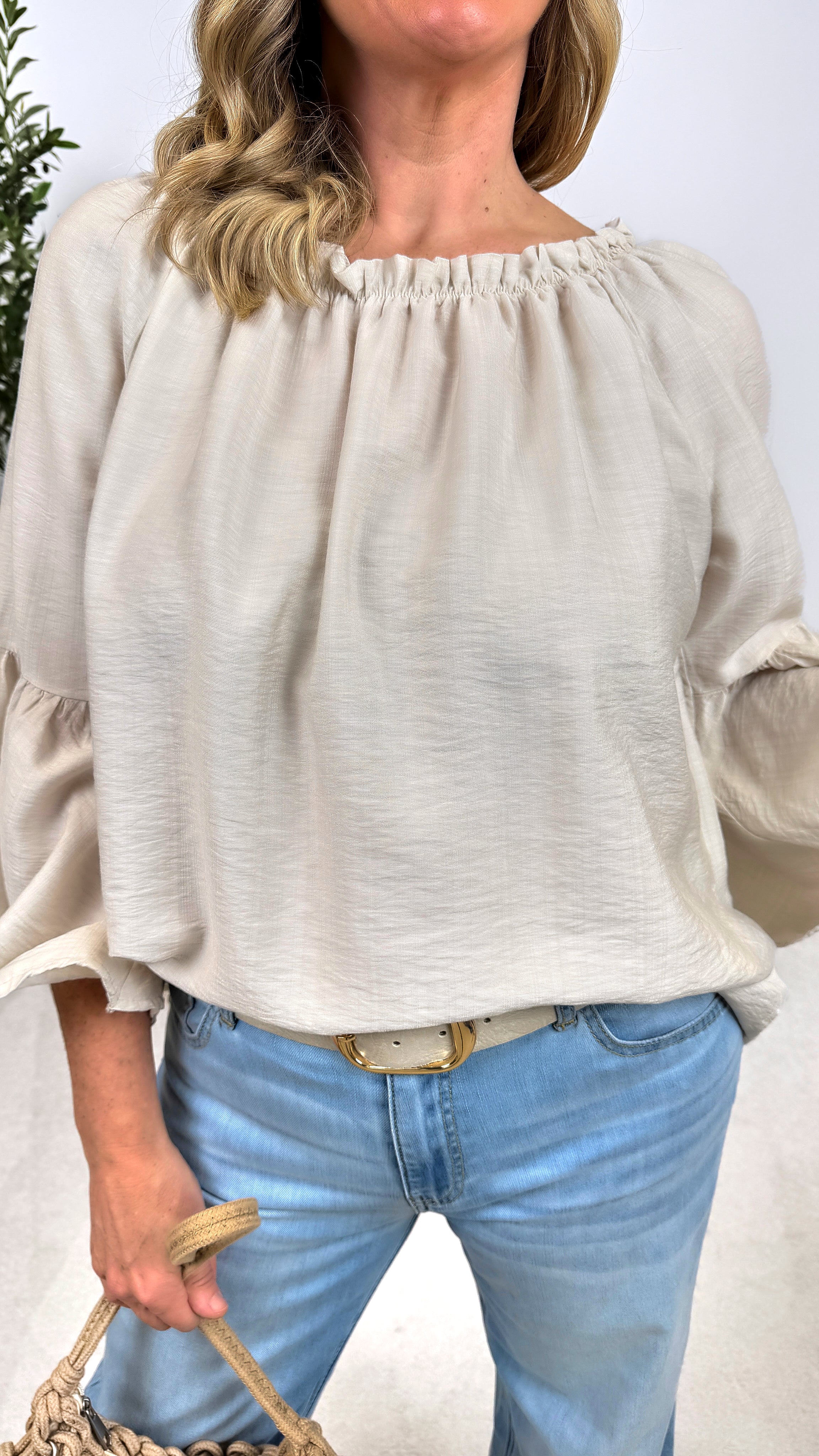 Blusenshirt Lovely Escape *Beige* (lieferbar ab 7.2.26)