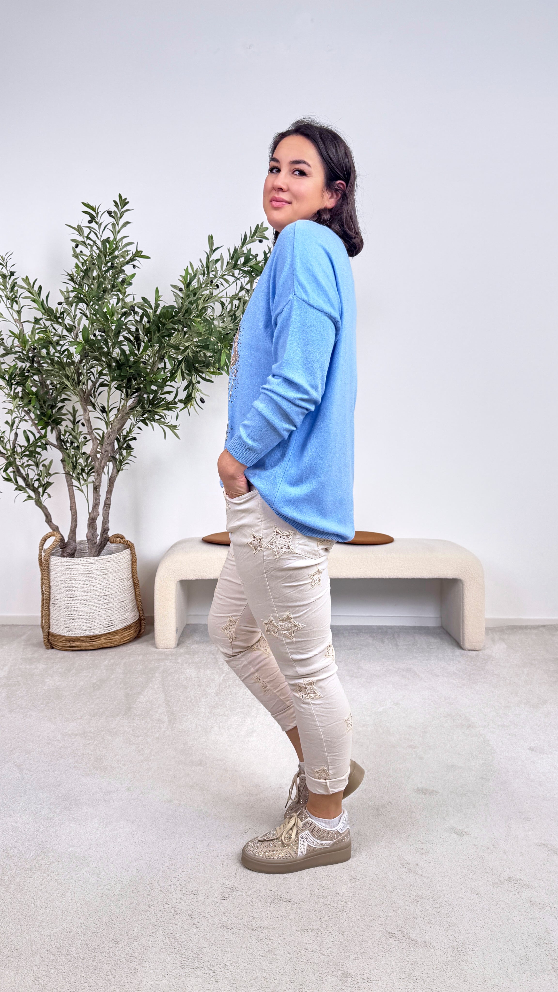 Pullover Amore Glam *Hellblau*