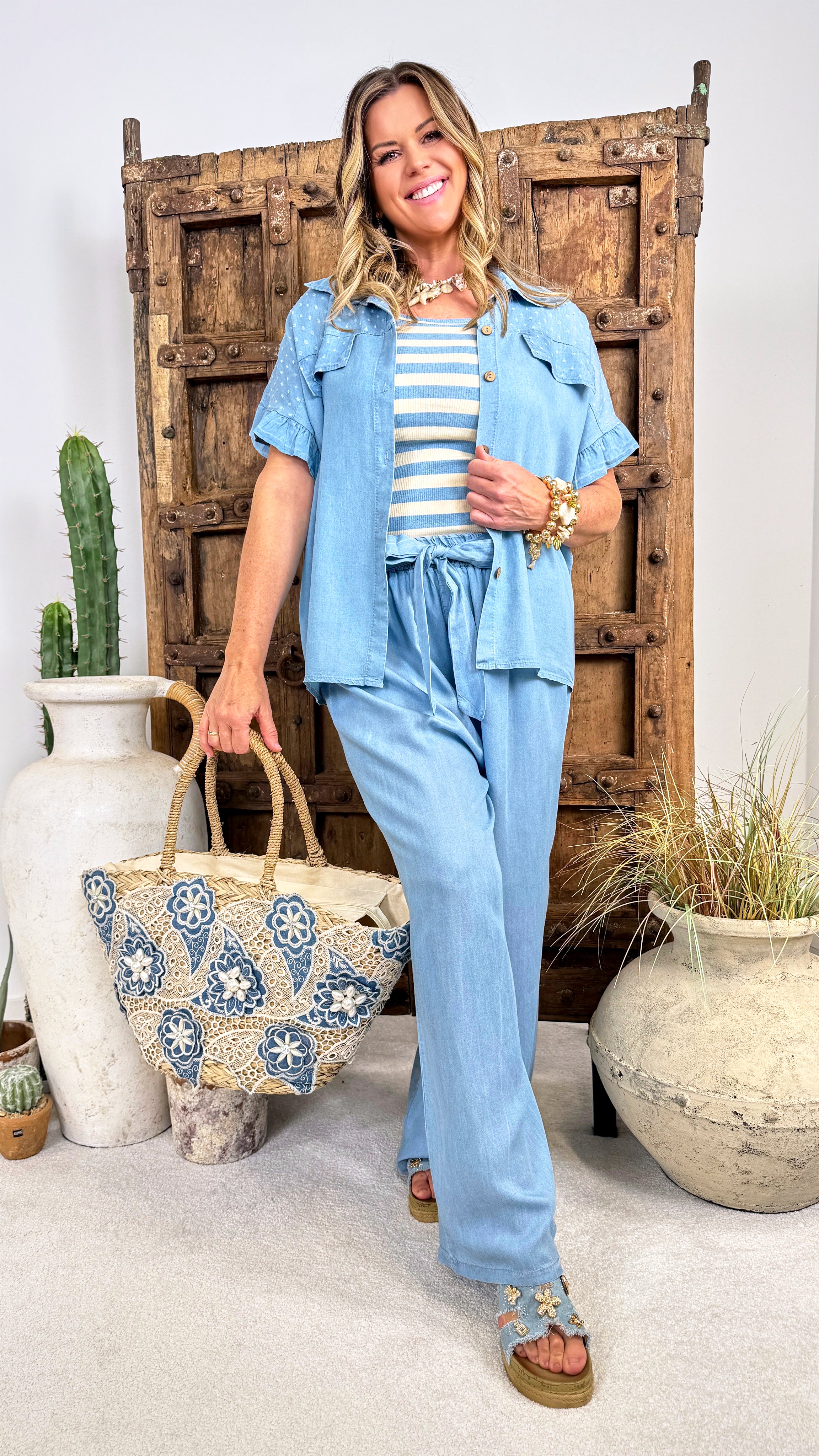 Culotte Hose Daily Holiday *Hellblau*