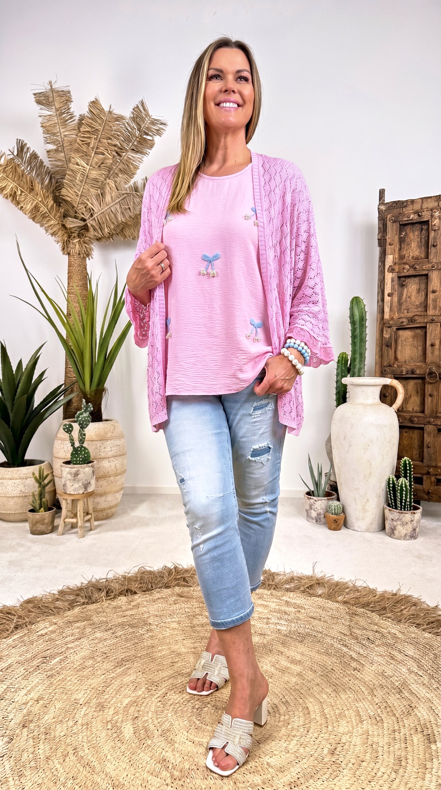 Blusenshirt Cherry Glow *Babypink*