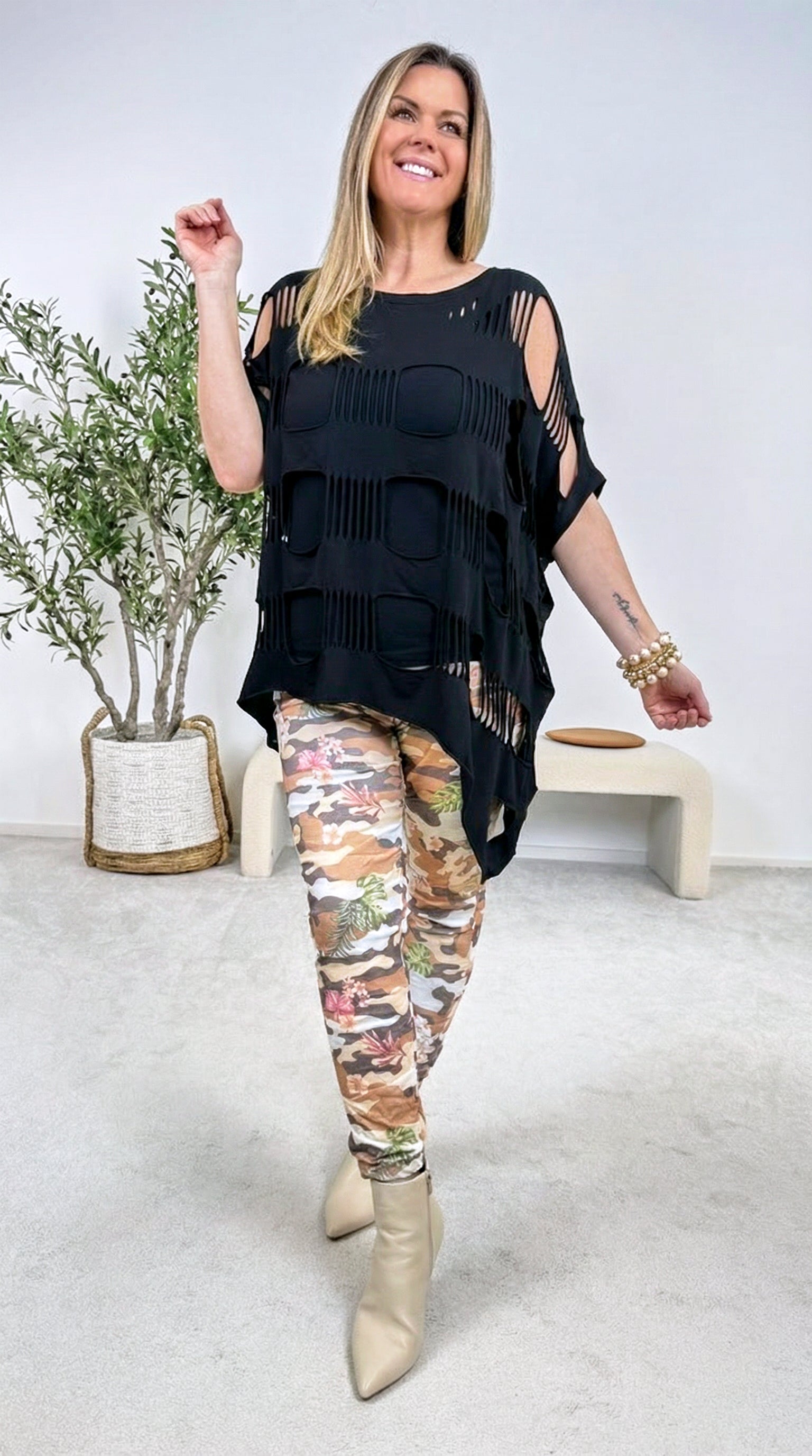 T-Shirt Rebel Beauty *Schwarz*
