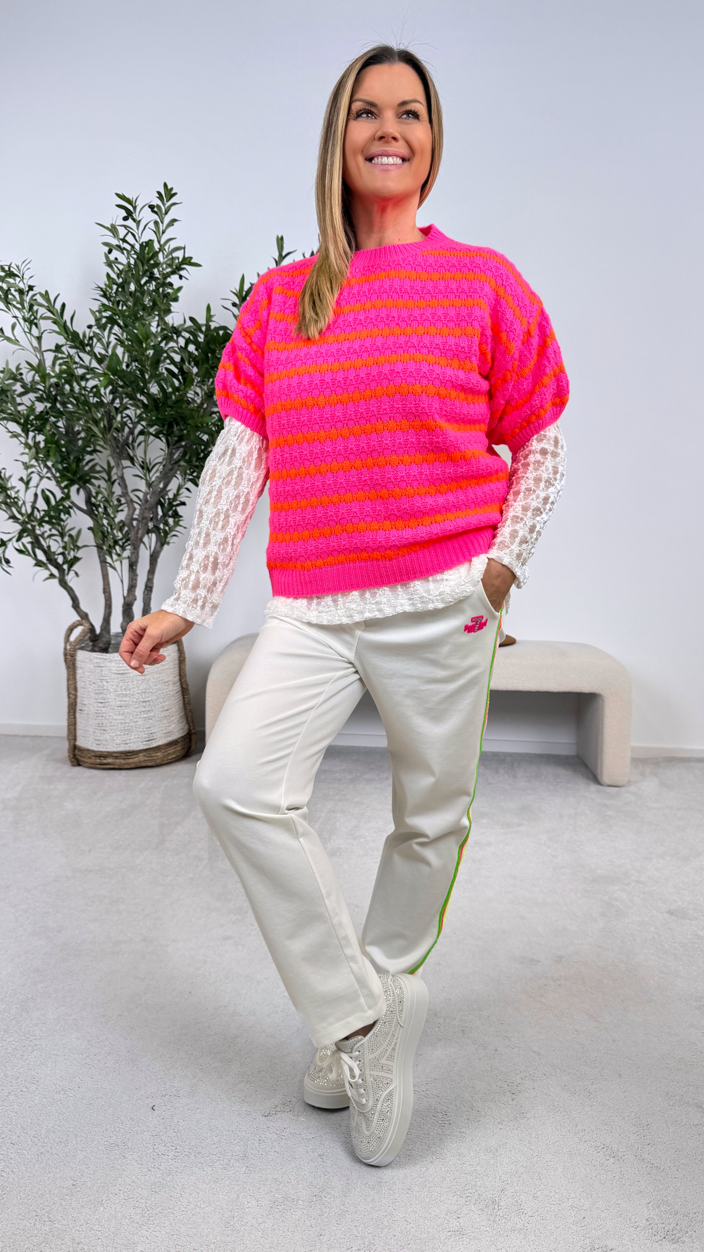 Strickshirt Sunset Pop *Pink*