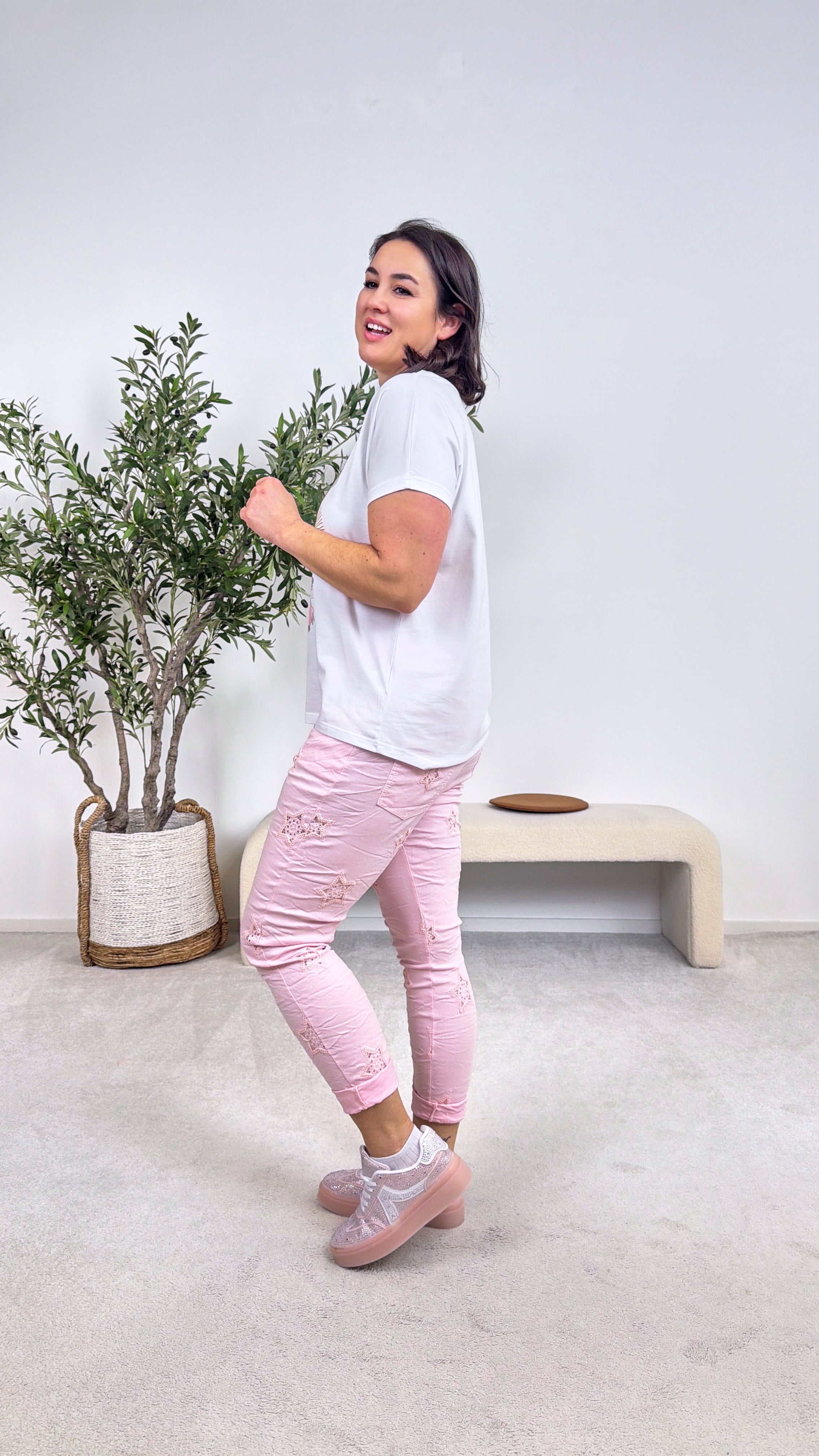 T-Shirt Navy Bloom *Rosa*