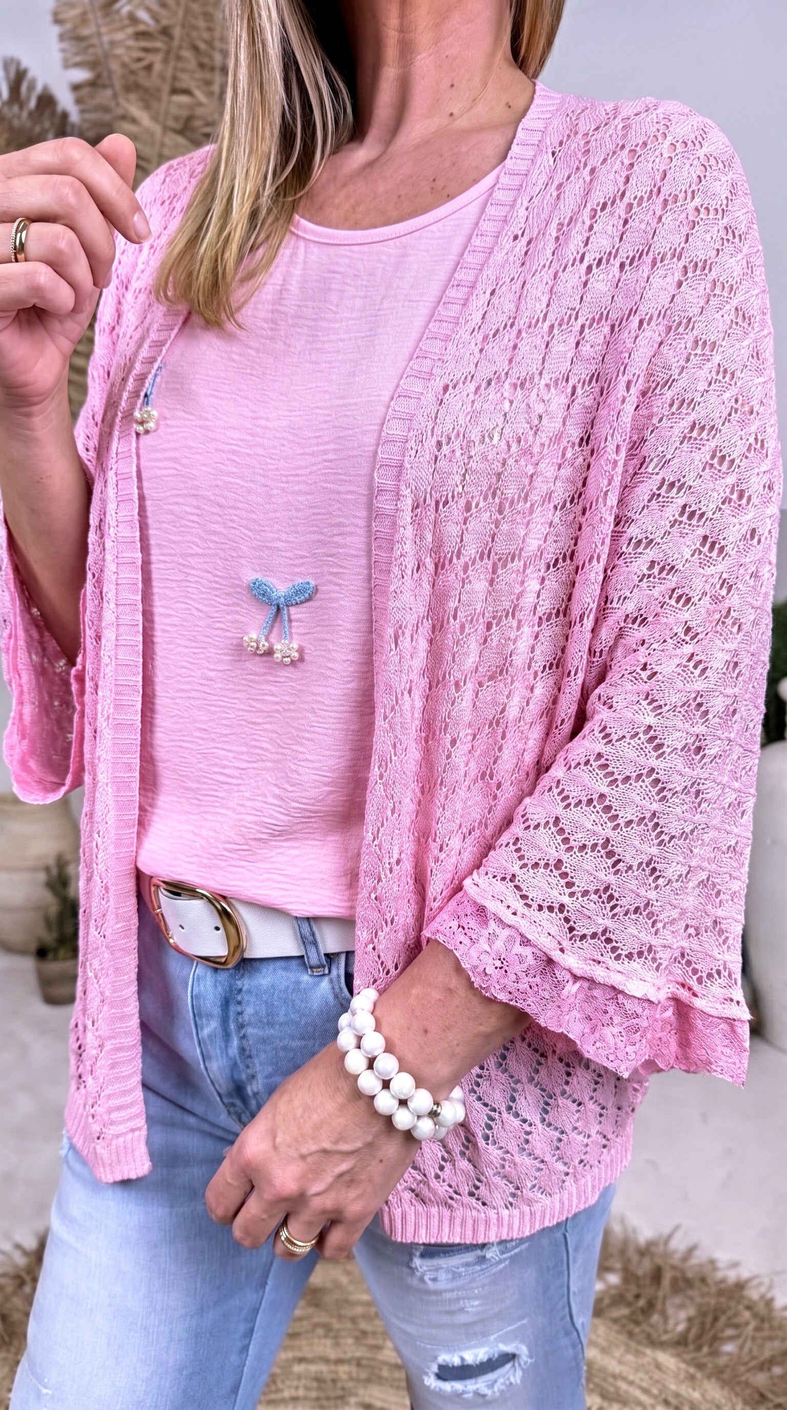 Cardigan Candy Lace *Rosa*