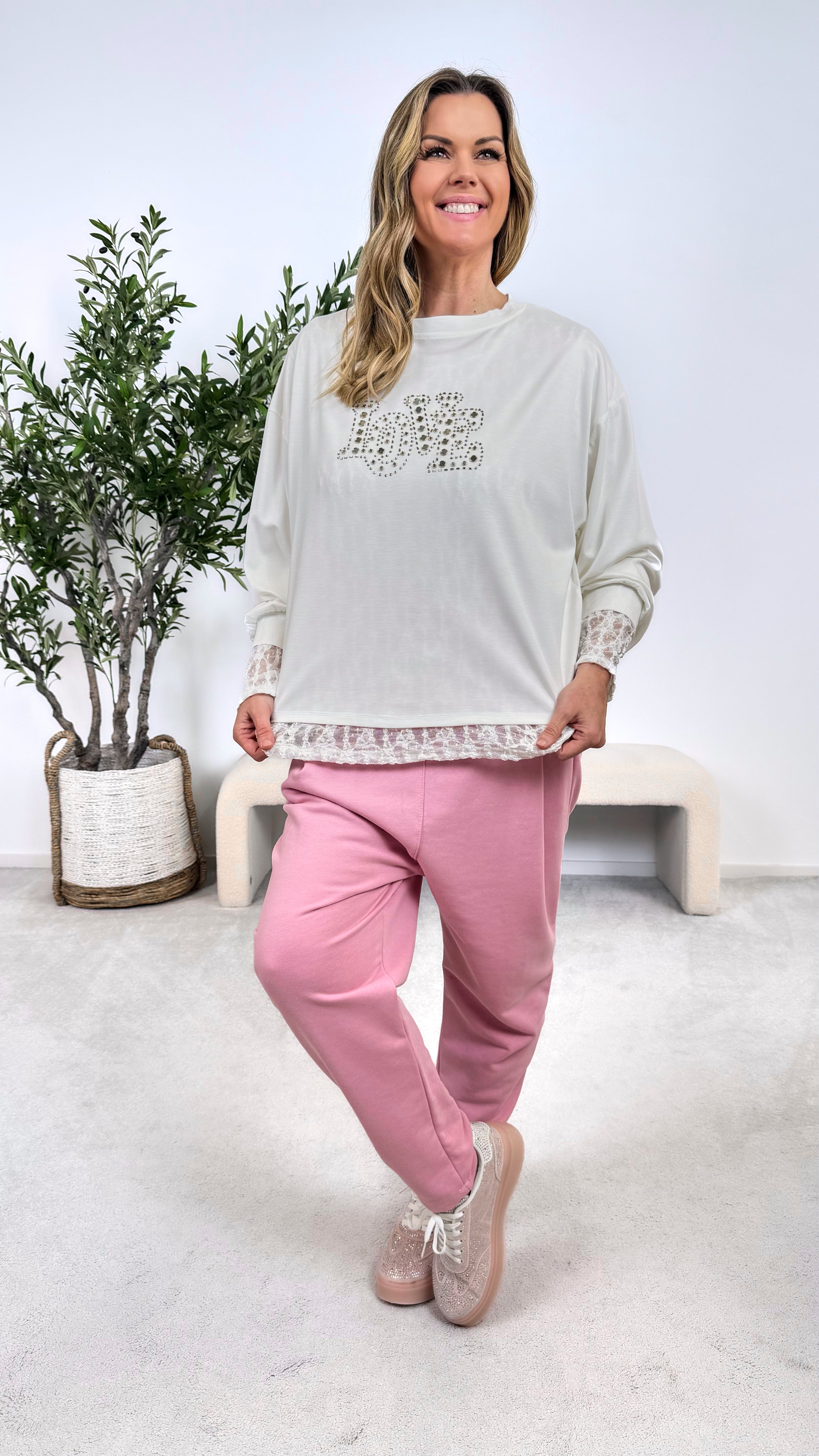 Langarmshirt Pure Love *Weiß*