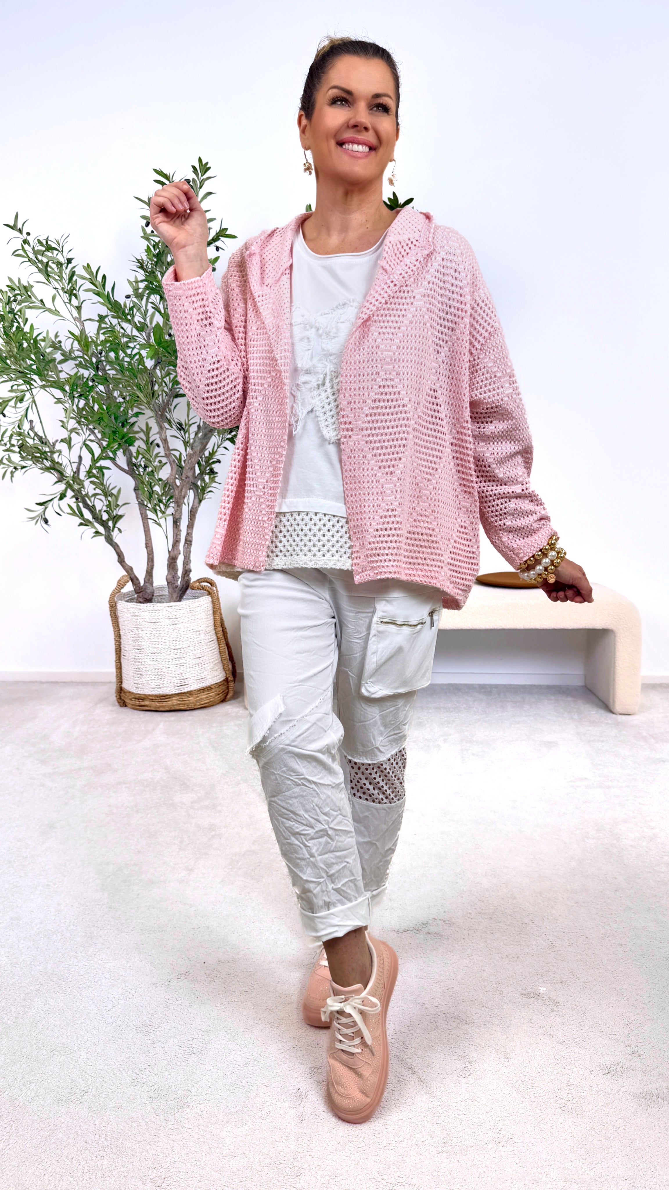 Häkel Cardigan Airy Touch *Rosa*