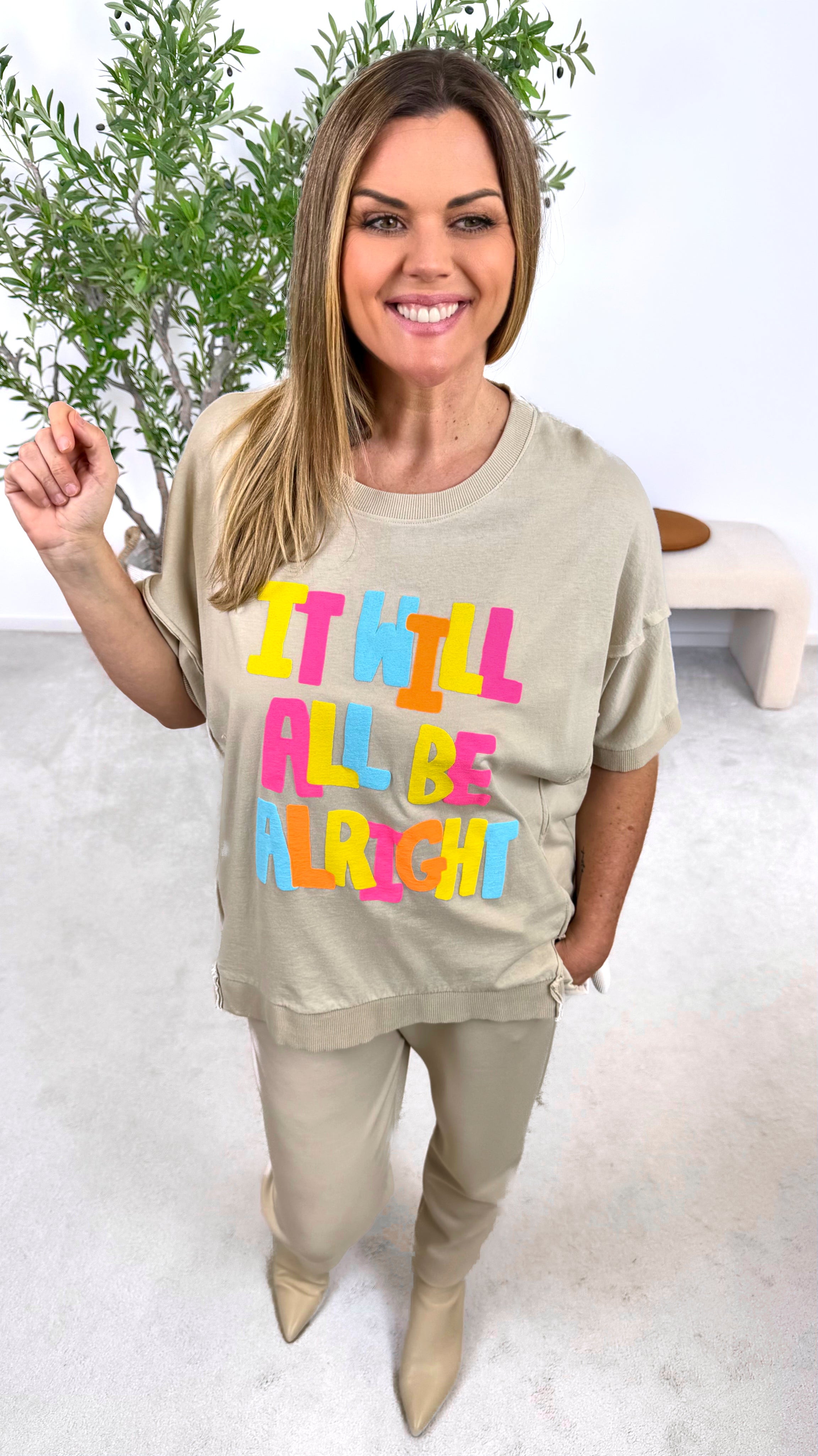 T-Shirt Alright *Beige*