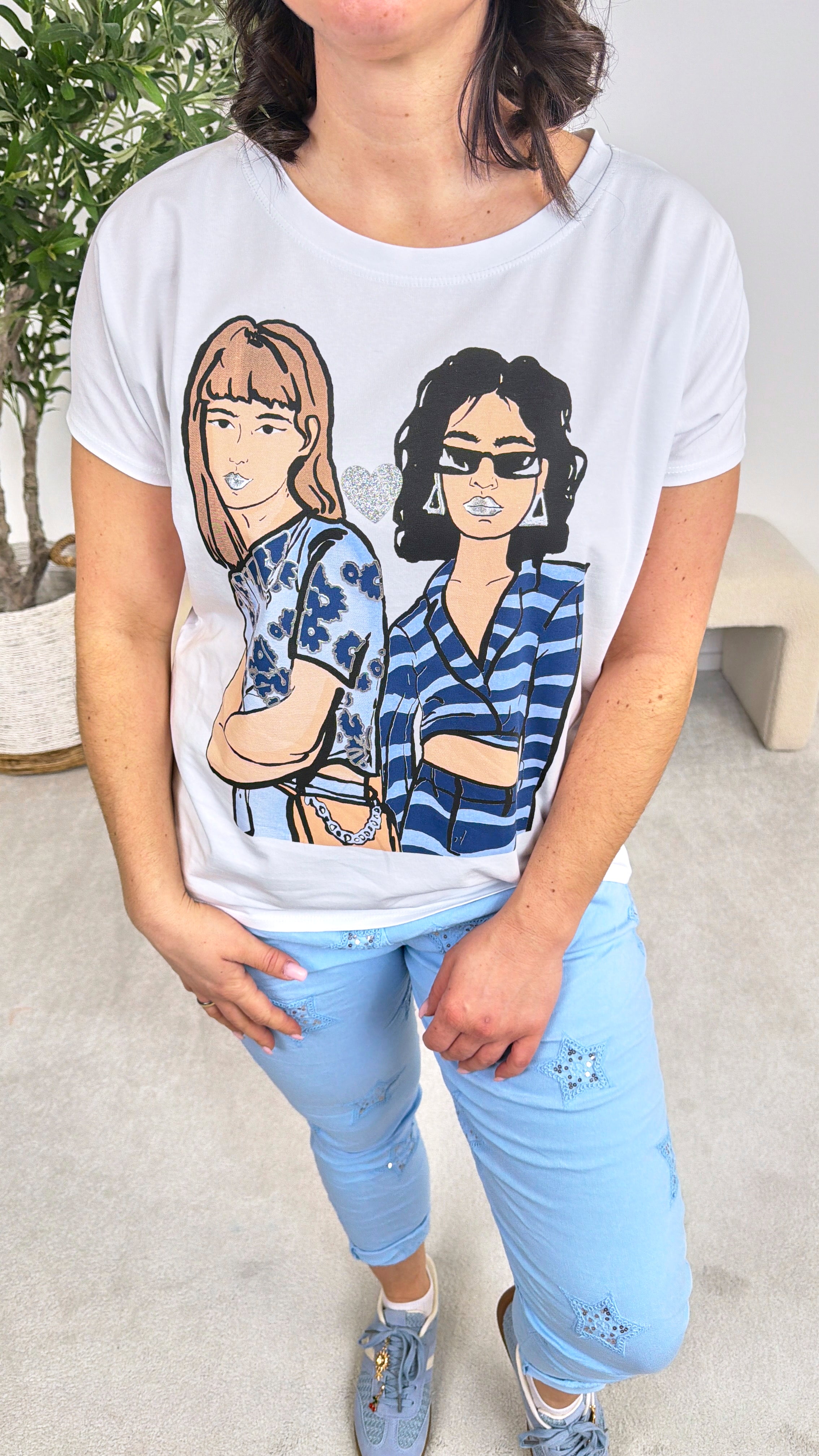 T-Shirt Best Friends *Blau*