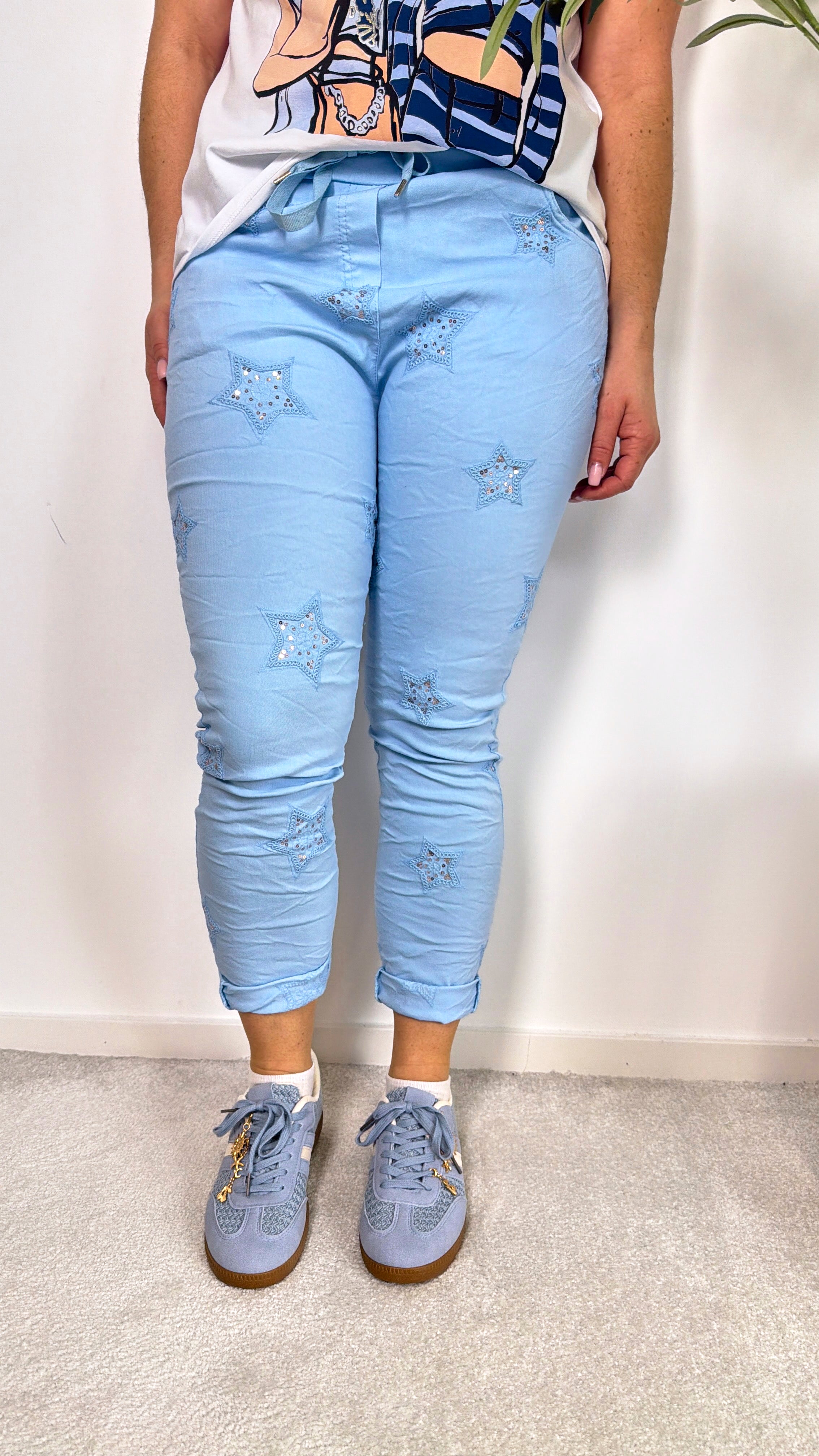 Jogpants Cosmic Shine *Hellblau*