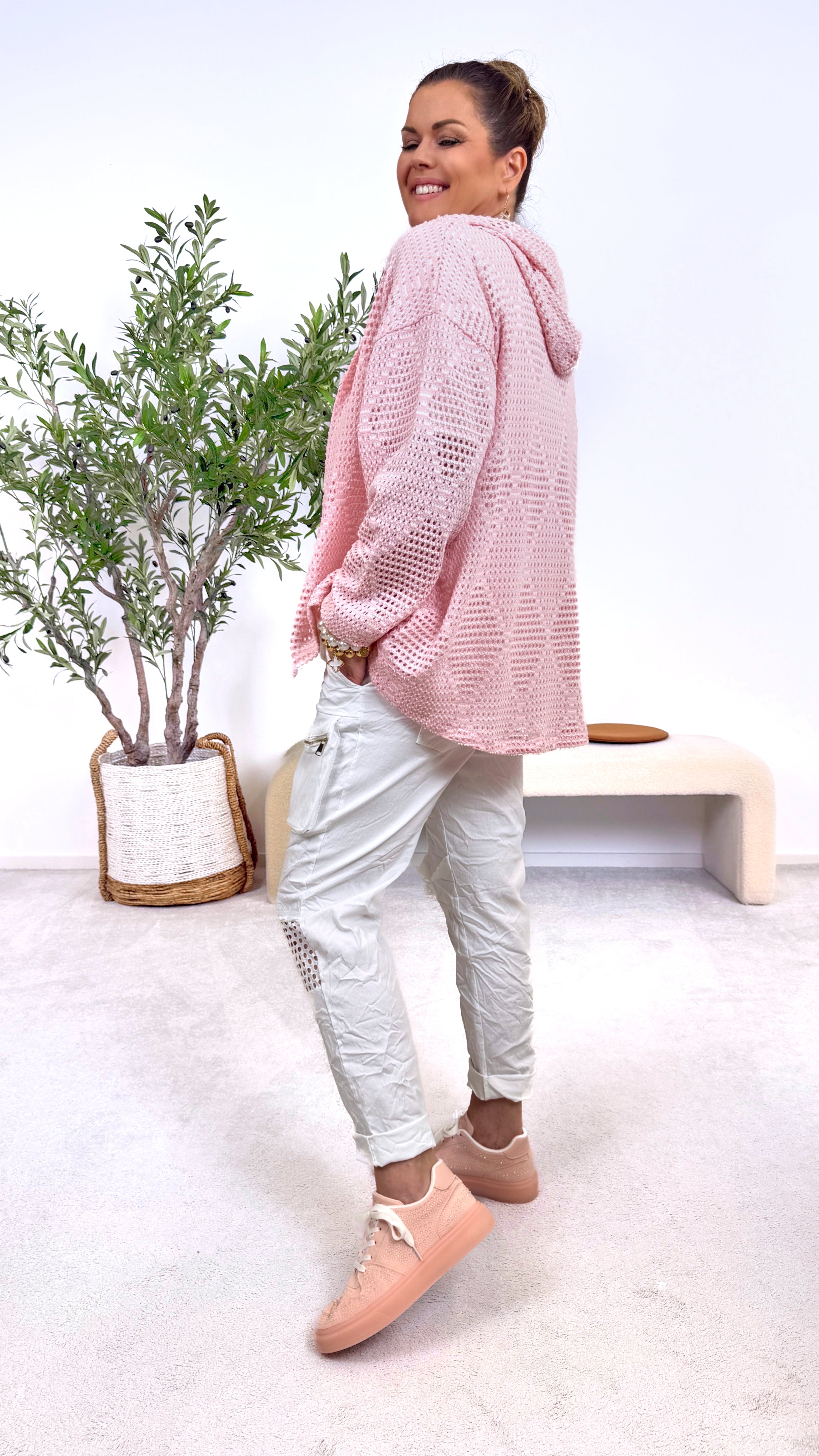 Häkel Cardigan Airy Touch *Rosa*