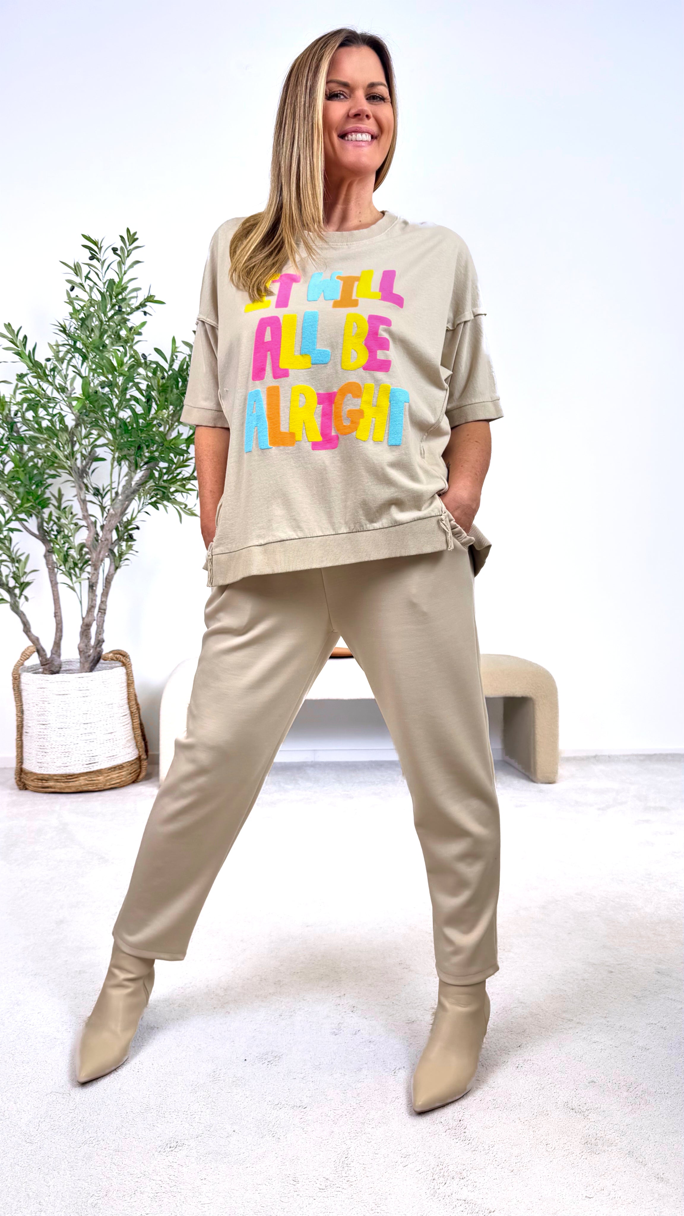 T-Shirt Alright *Beige*