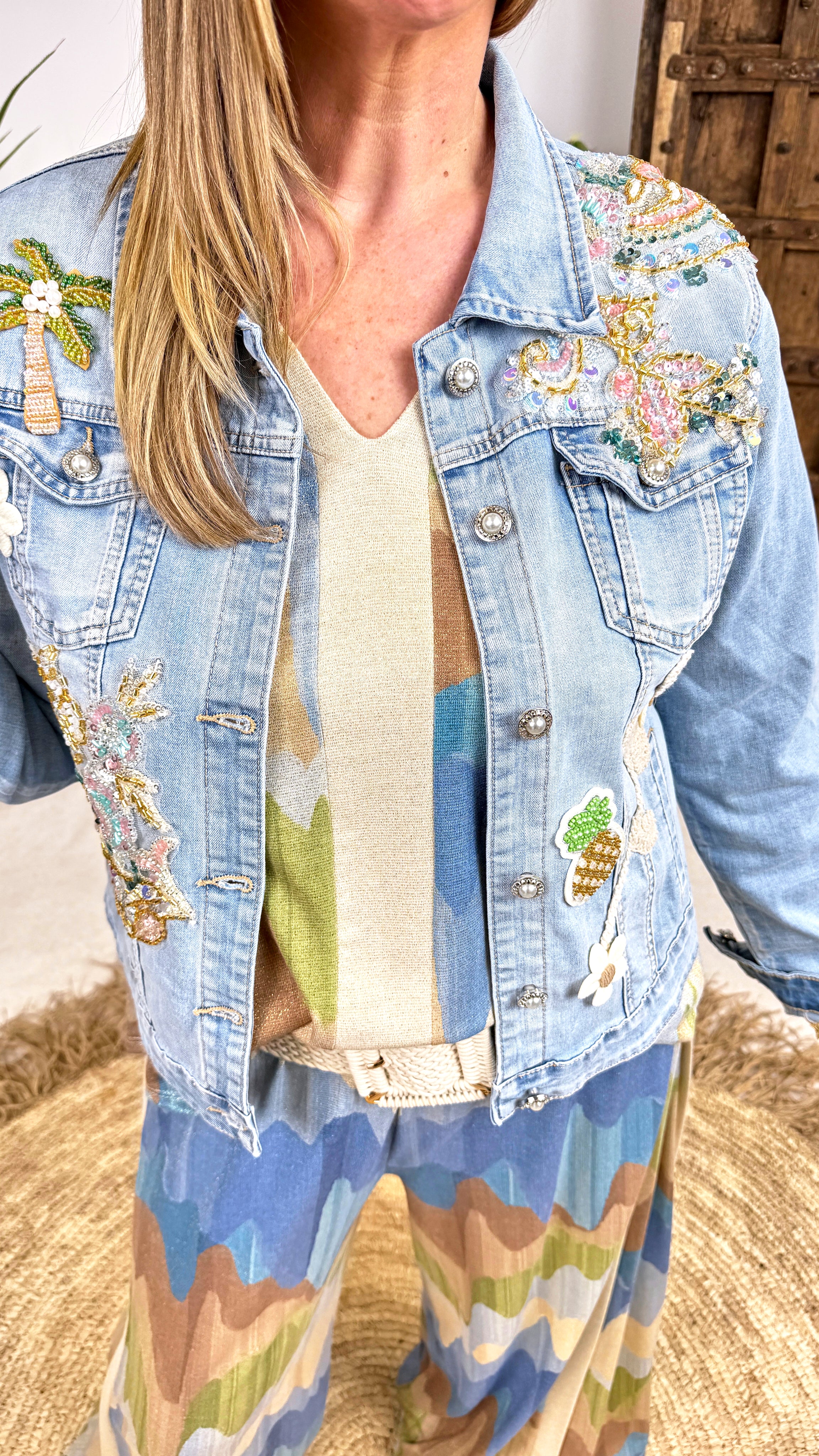 Jeansjacke Pastel Vibes