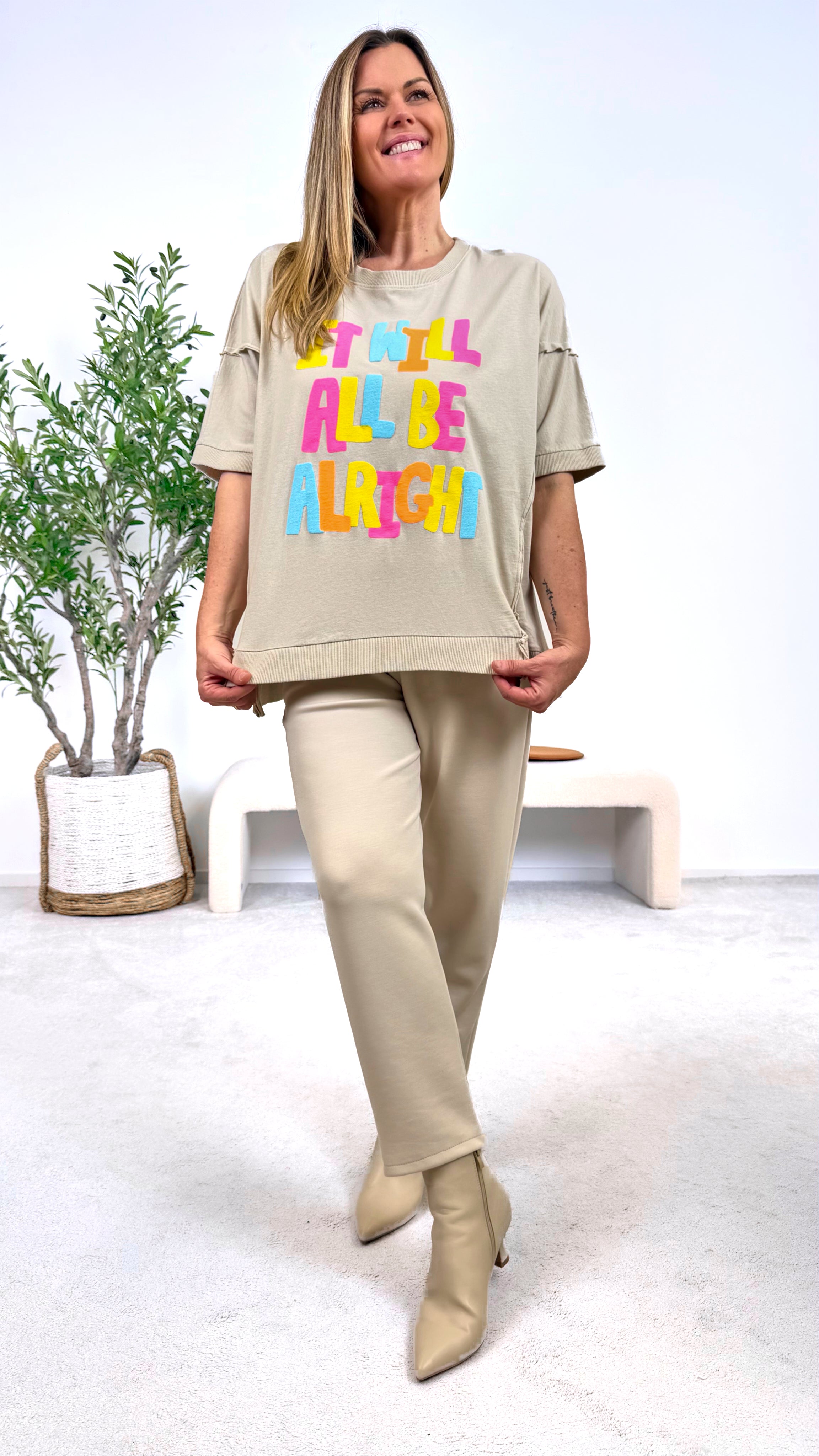 T-Shirt Alright *Beige*