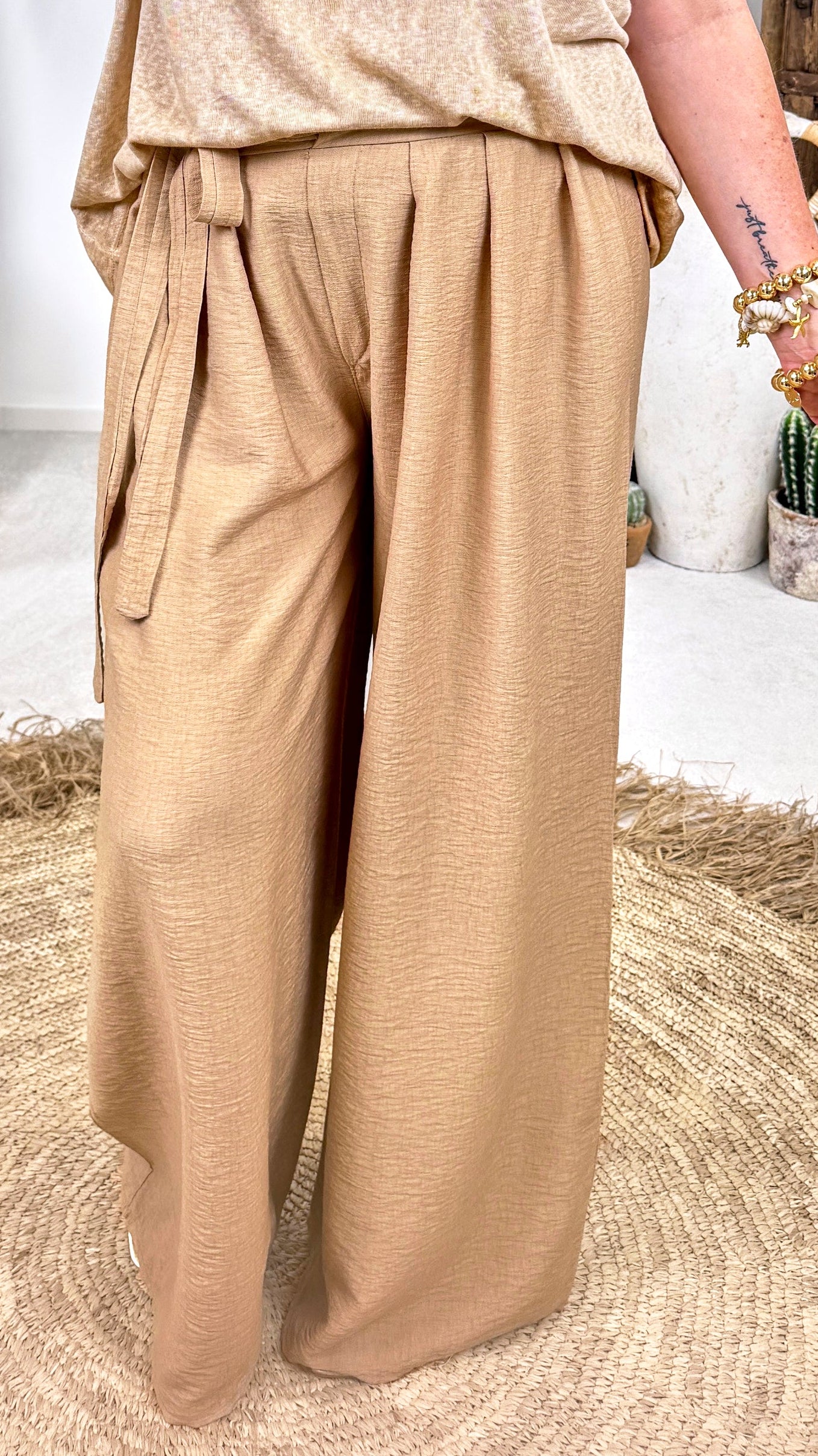 Weite Hose Relax Motion  *Camel*