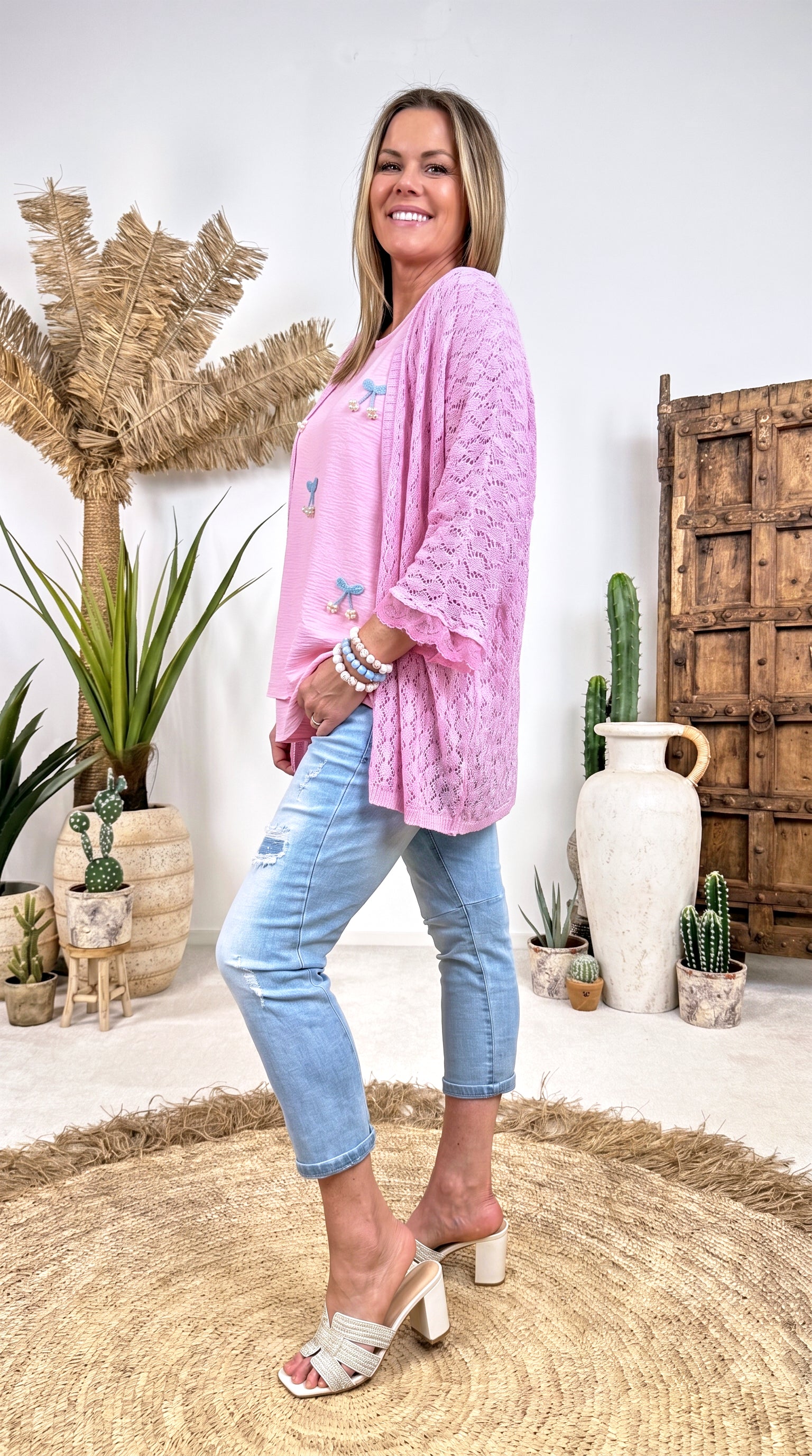 Cardigan Candy Lace *Rosa*