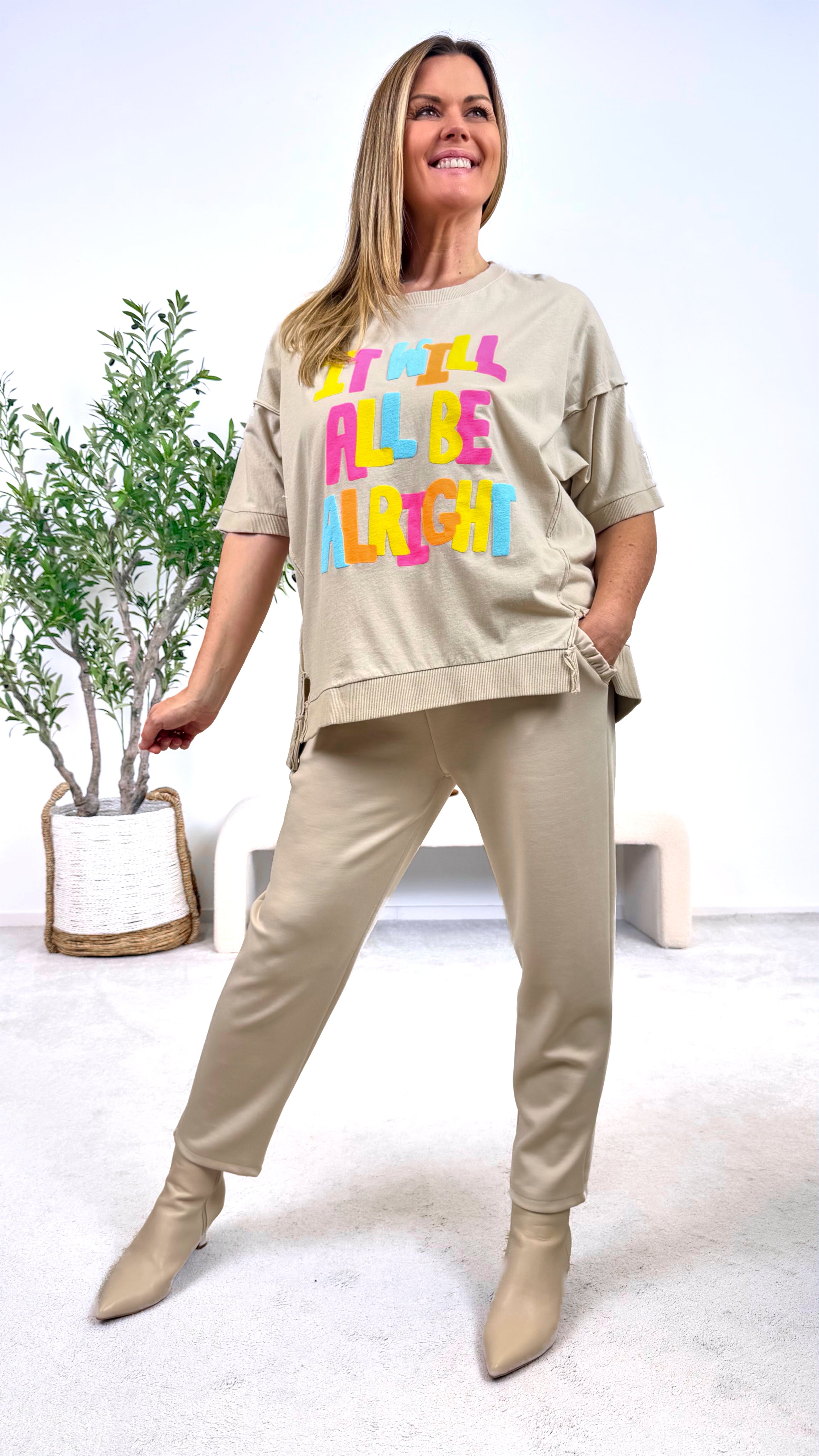T-Shirt Alright *Beige*
