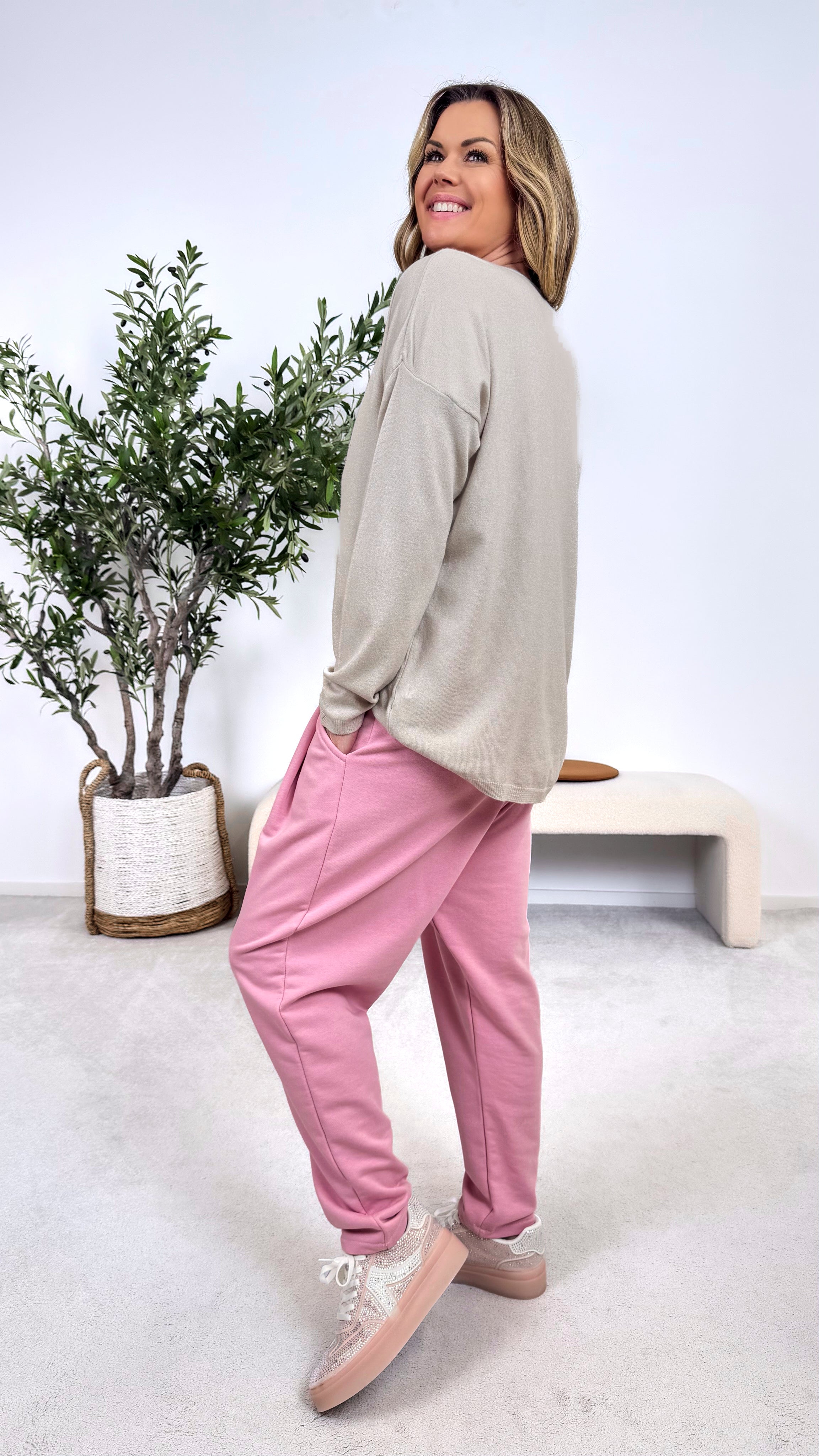 Pullover Signature Love *Beige*