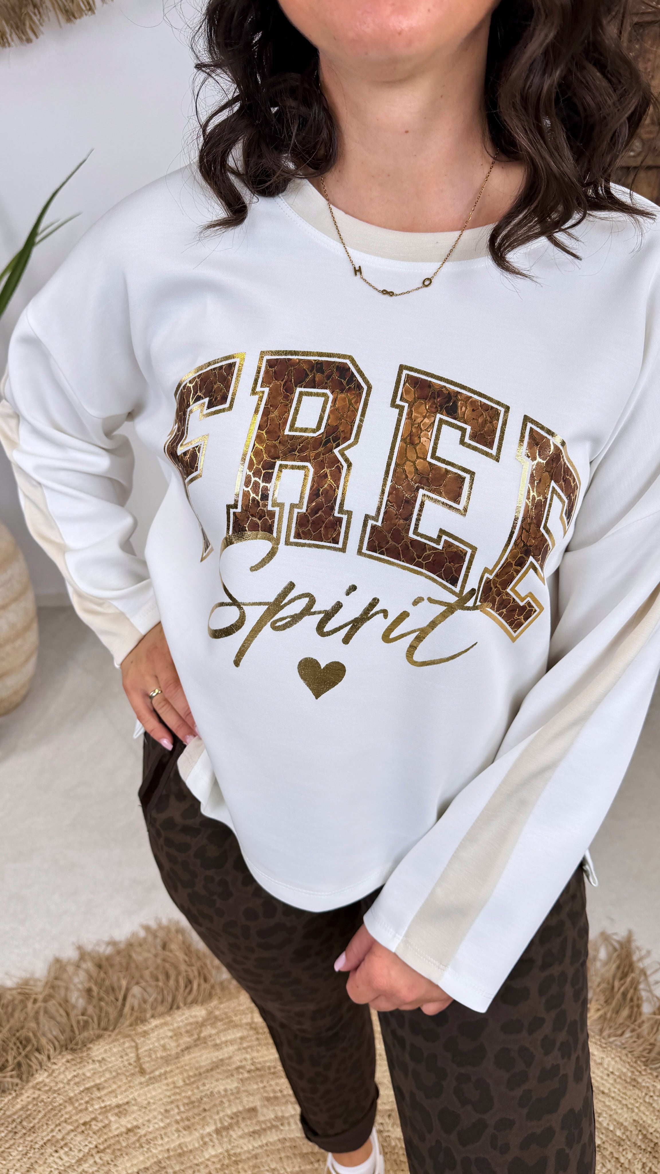Sweatshirt Free Soul *Weiß*