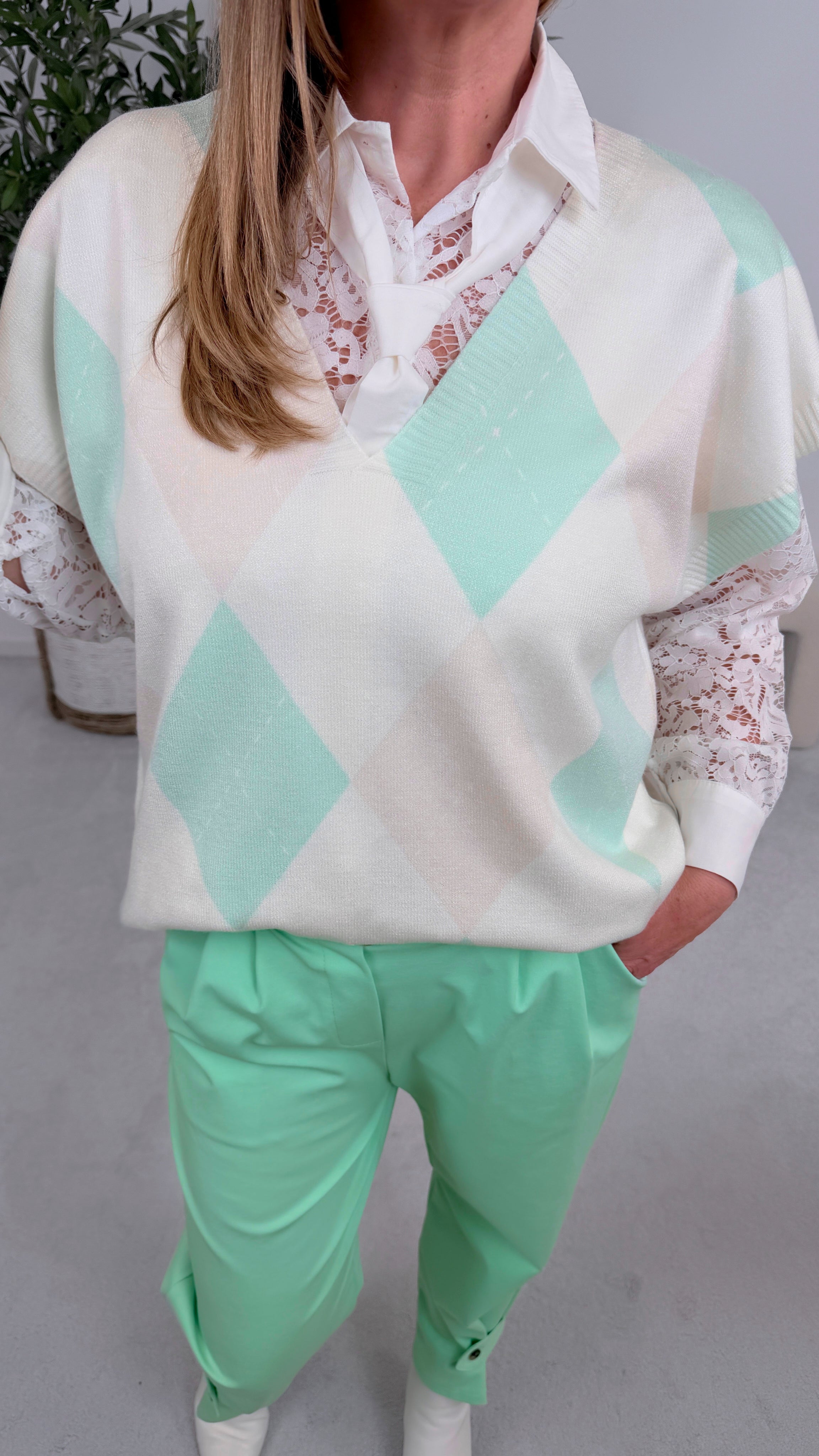 Pullunder Knit Crush *Mint*