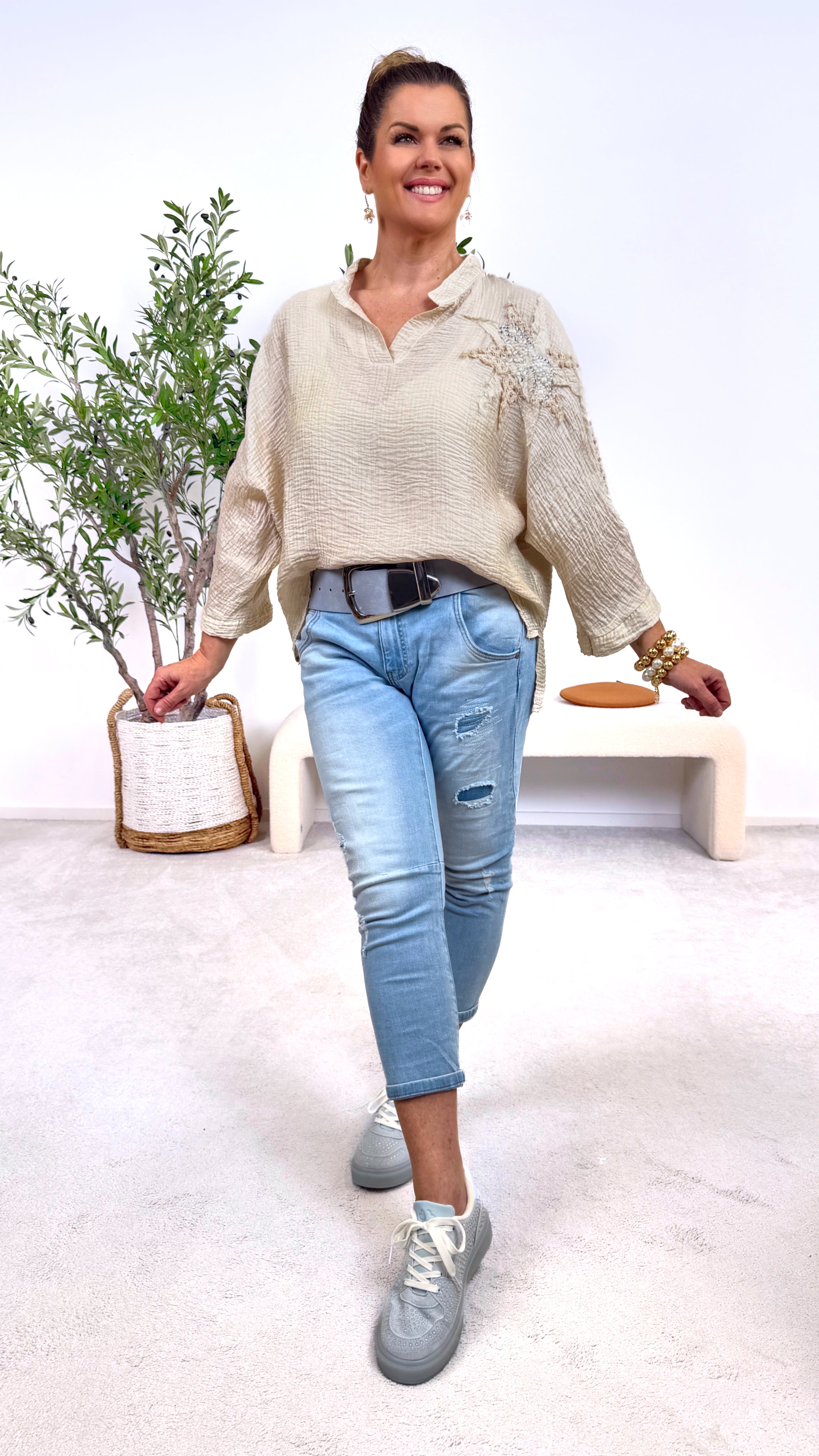 Blusenshirt Light Beauty *Beige*