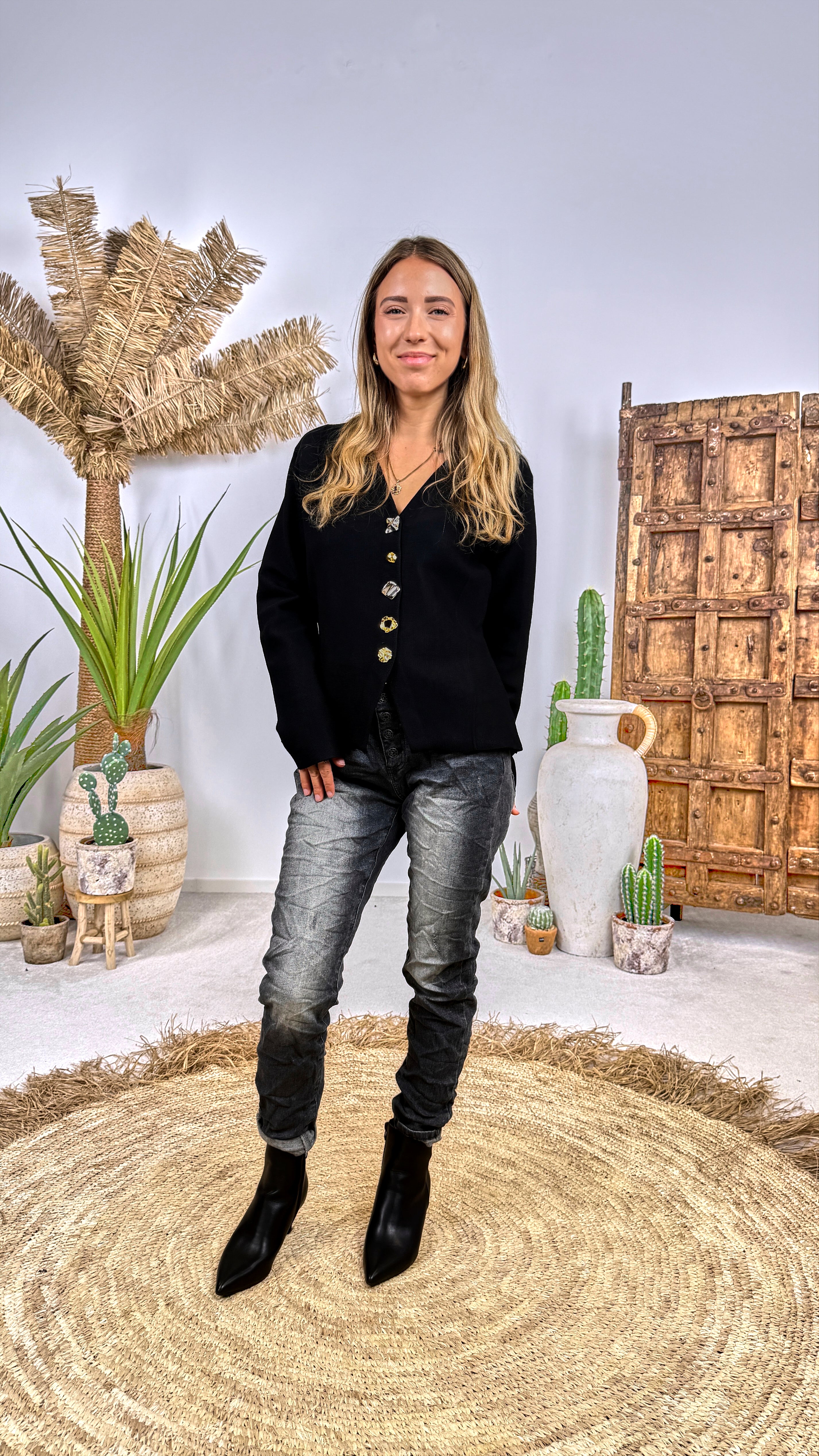 Strick-Cardigan Orinthia *Schwarz*