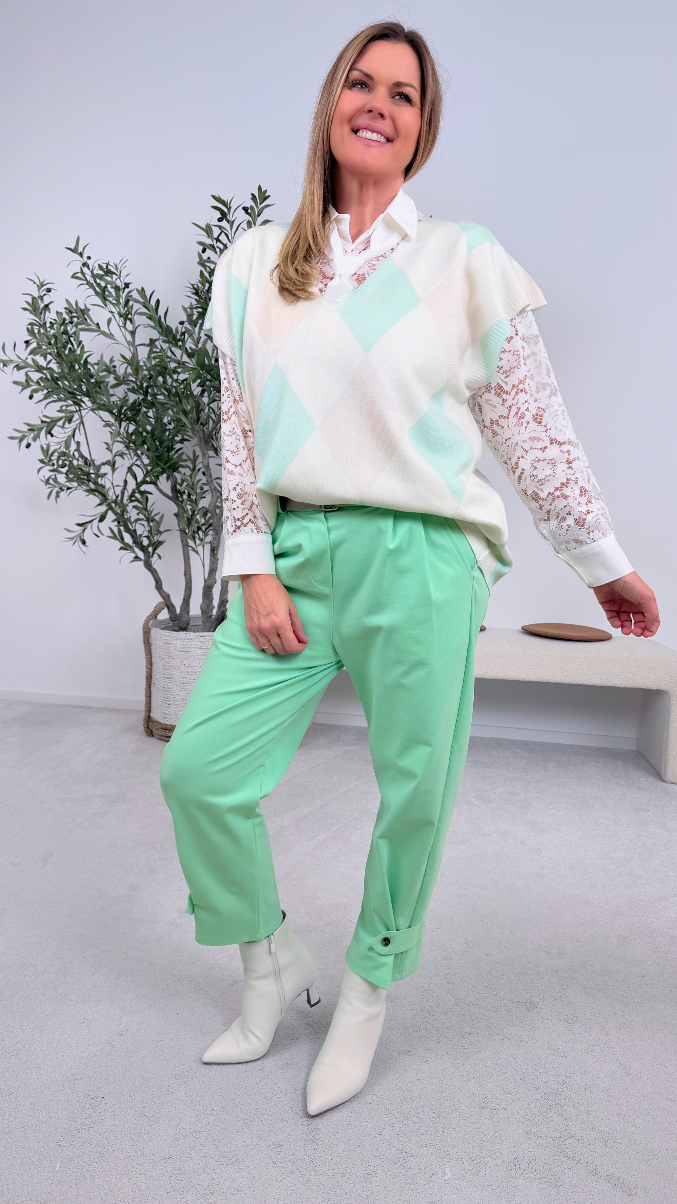 Pullunder Knit Crush *Mint*