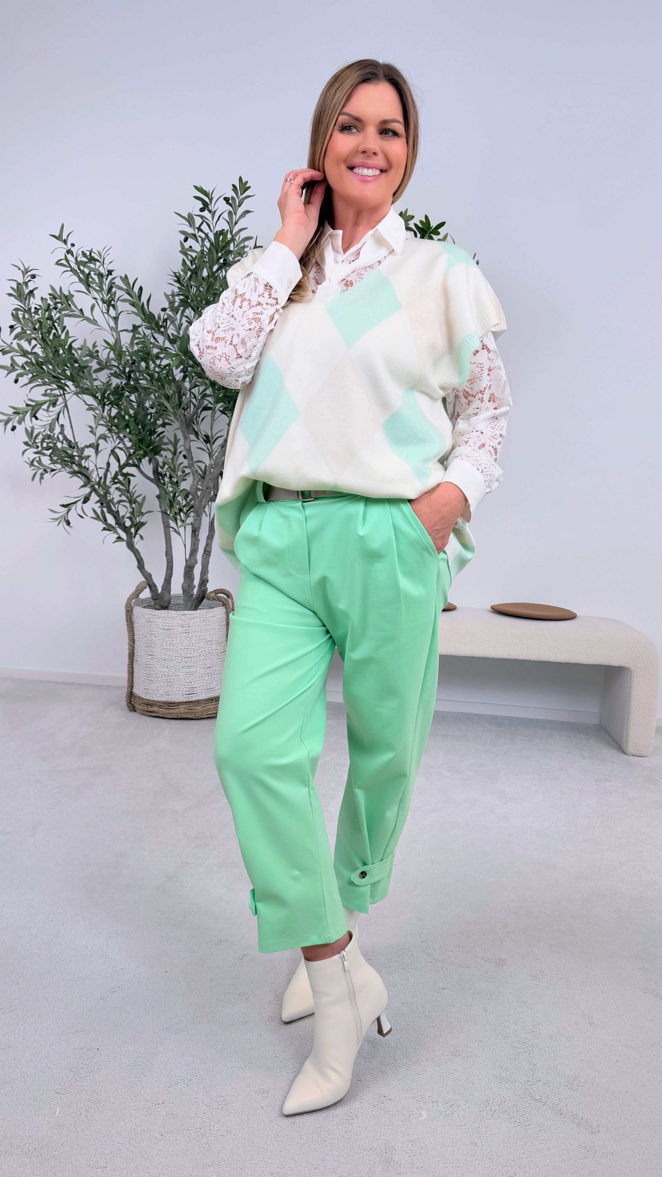 Pullunder Knit Crush *Mint*