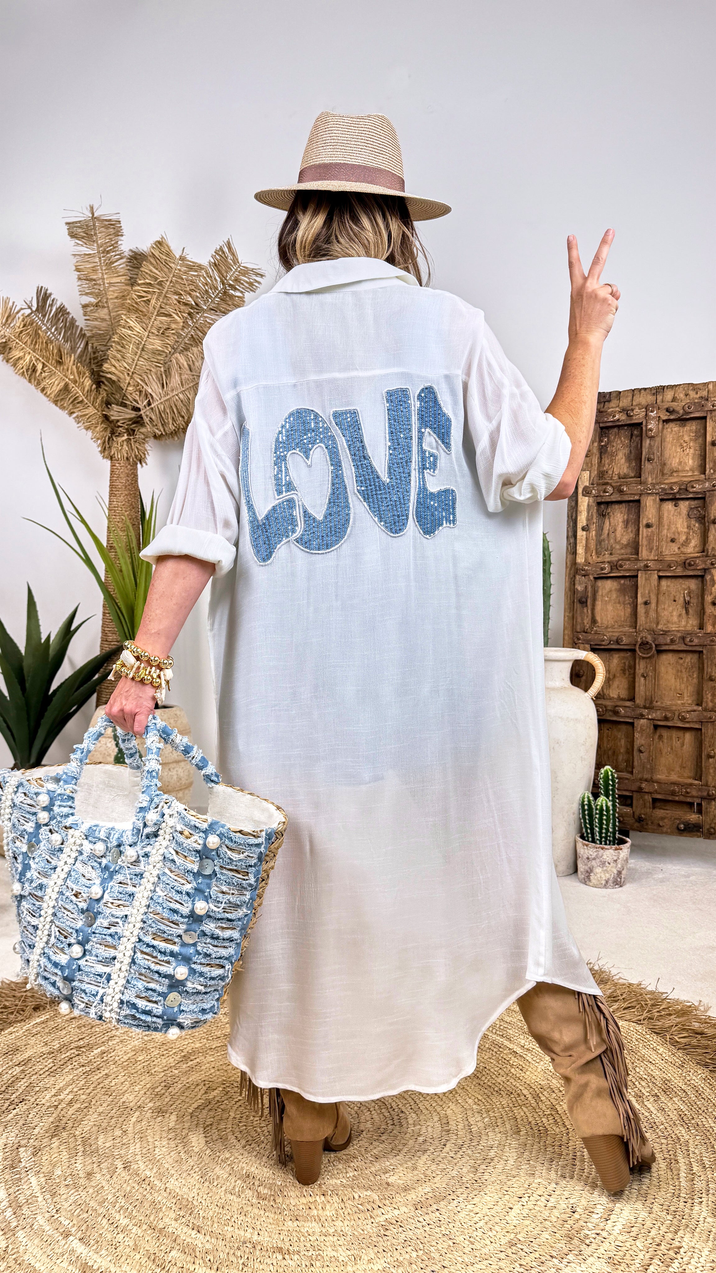 Langes Blusenkleid Summer Crush