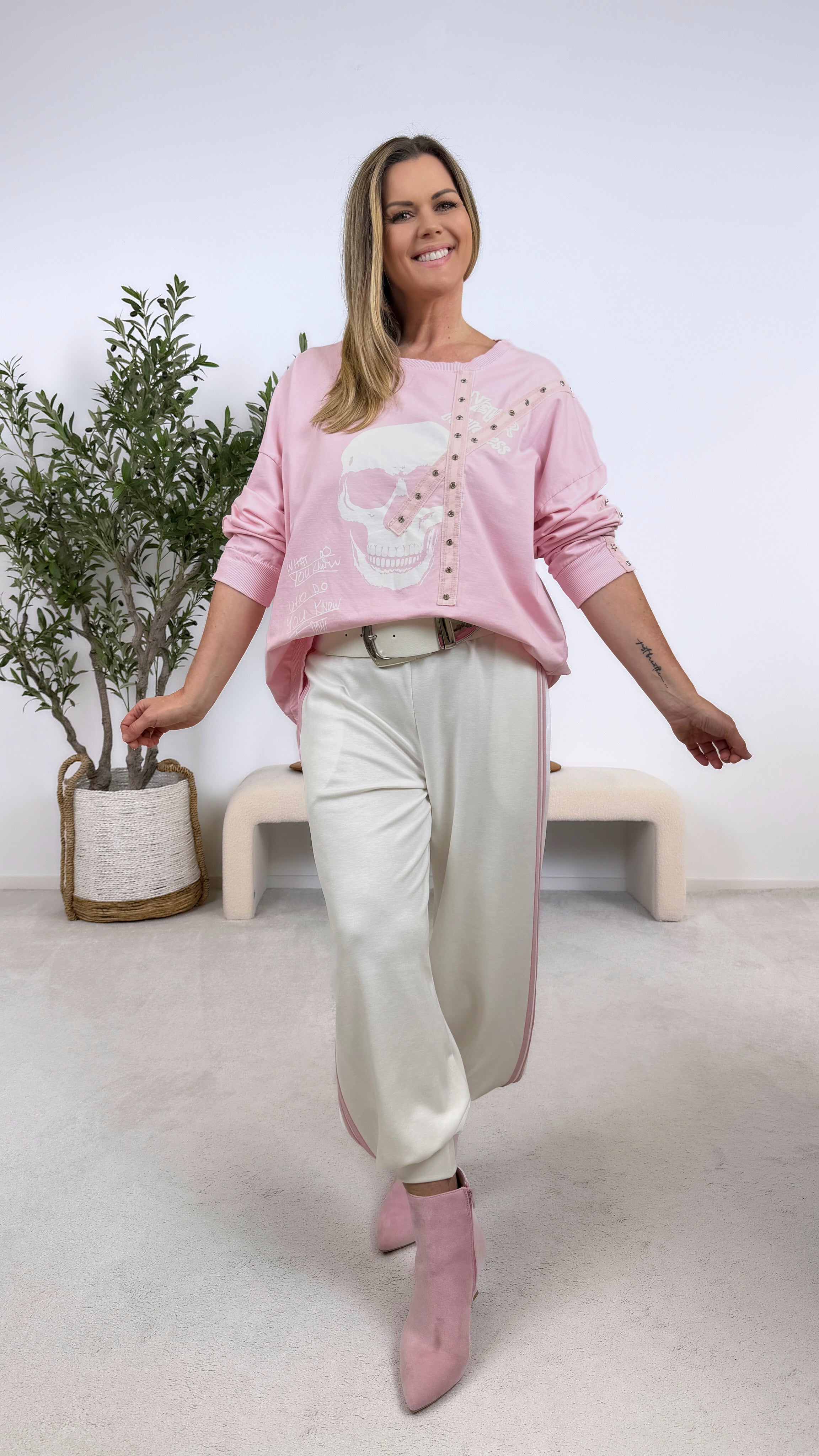 Sweathose Linea Queen *Weiß*