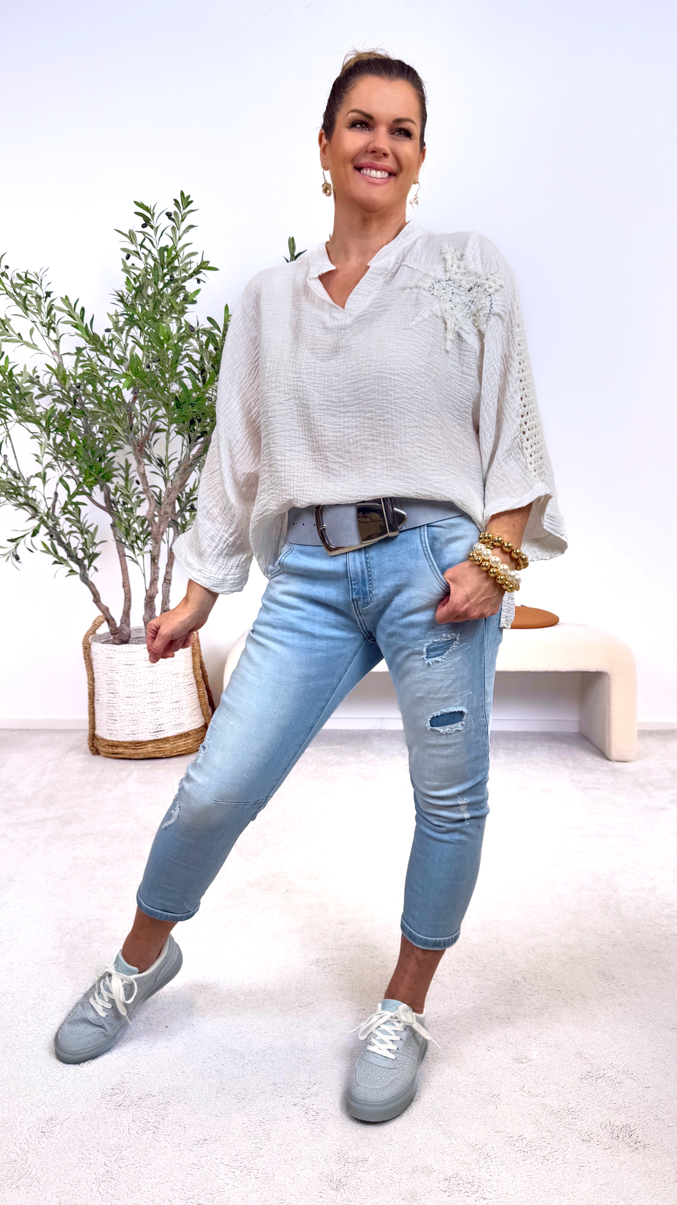 Blusenshirt Light Beauty *Weiß*