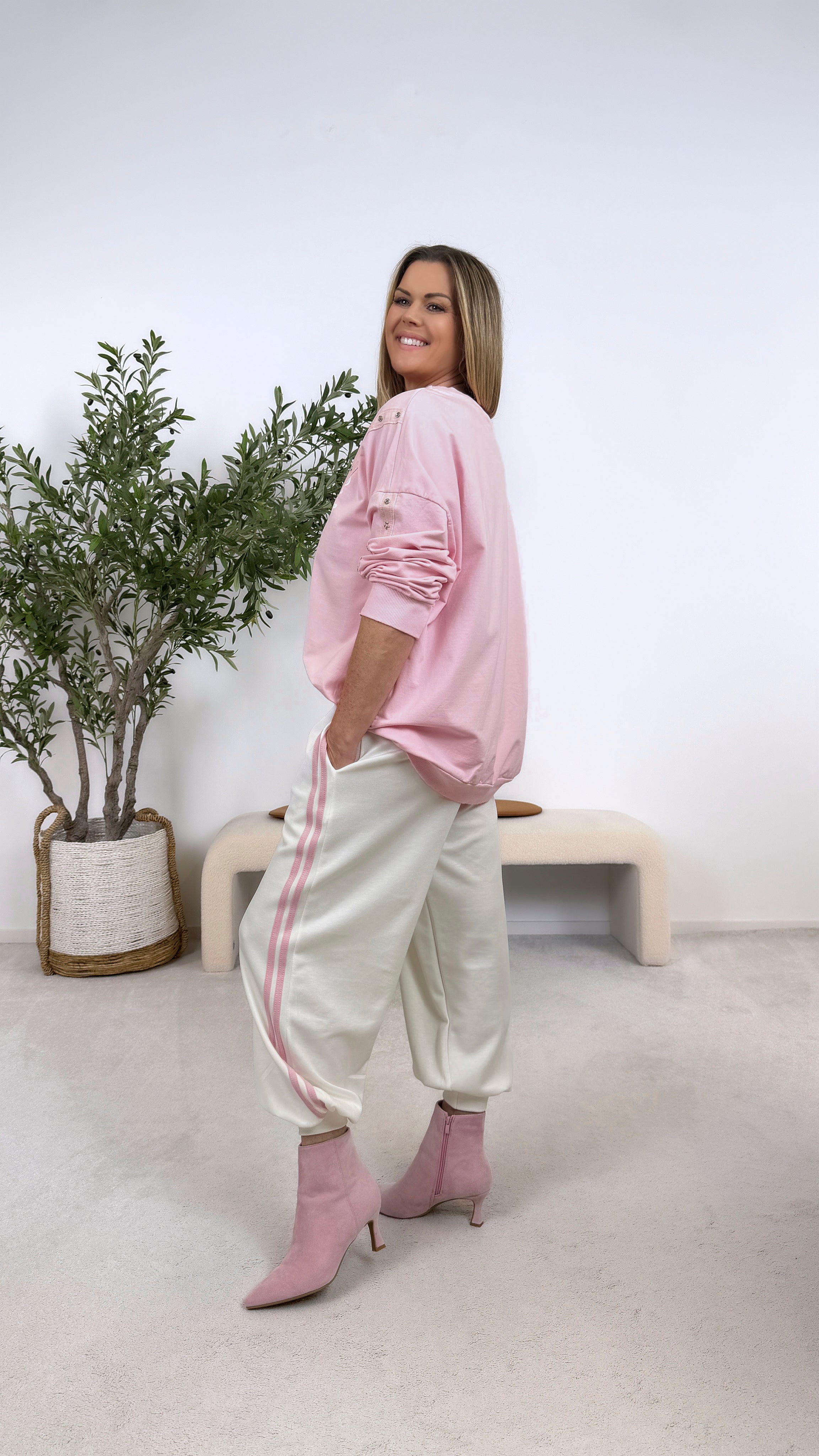 Sweathose Linea Queen *Weiß*