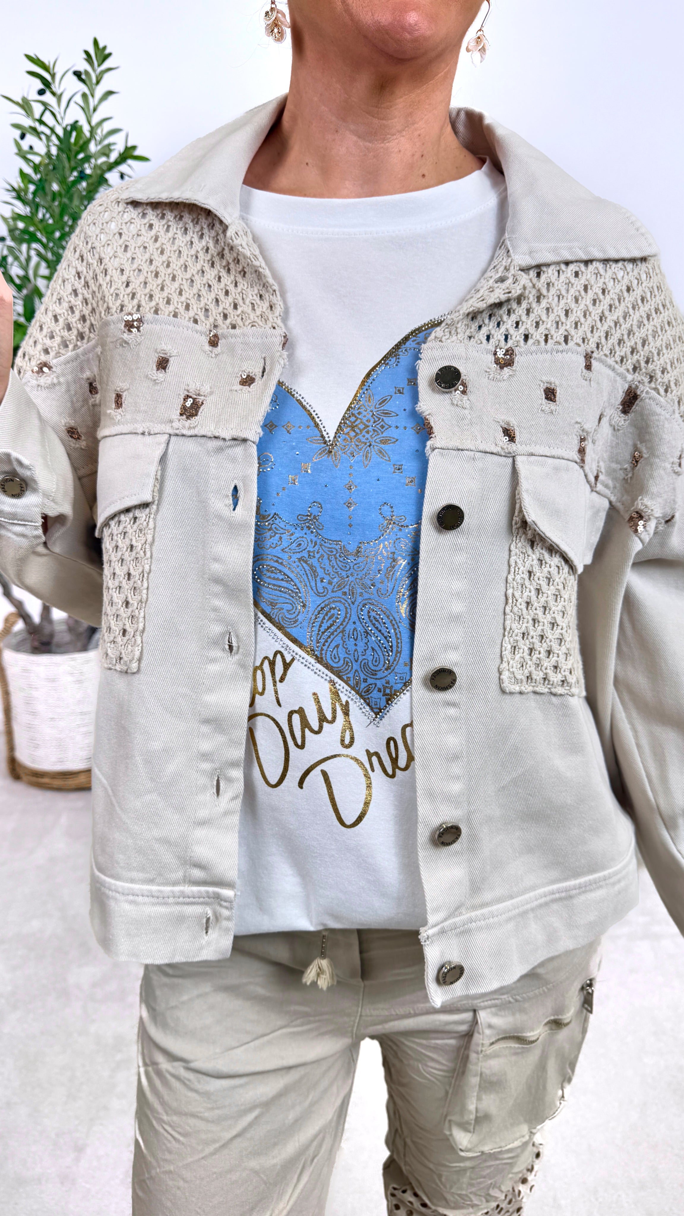 Jacke Bella Structure *Beige*