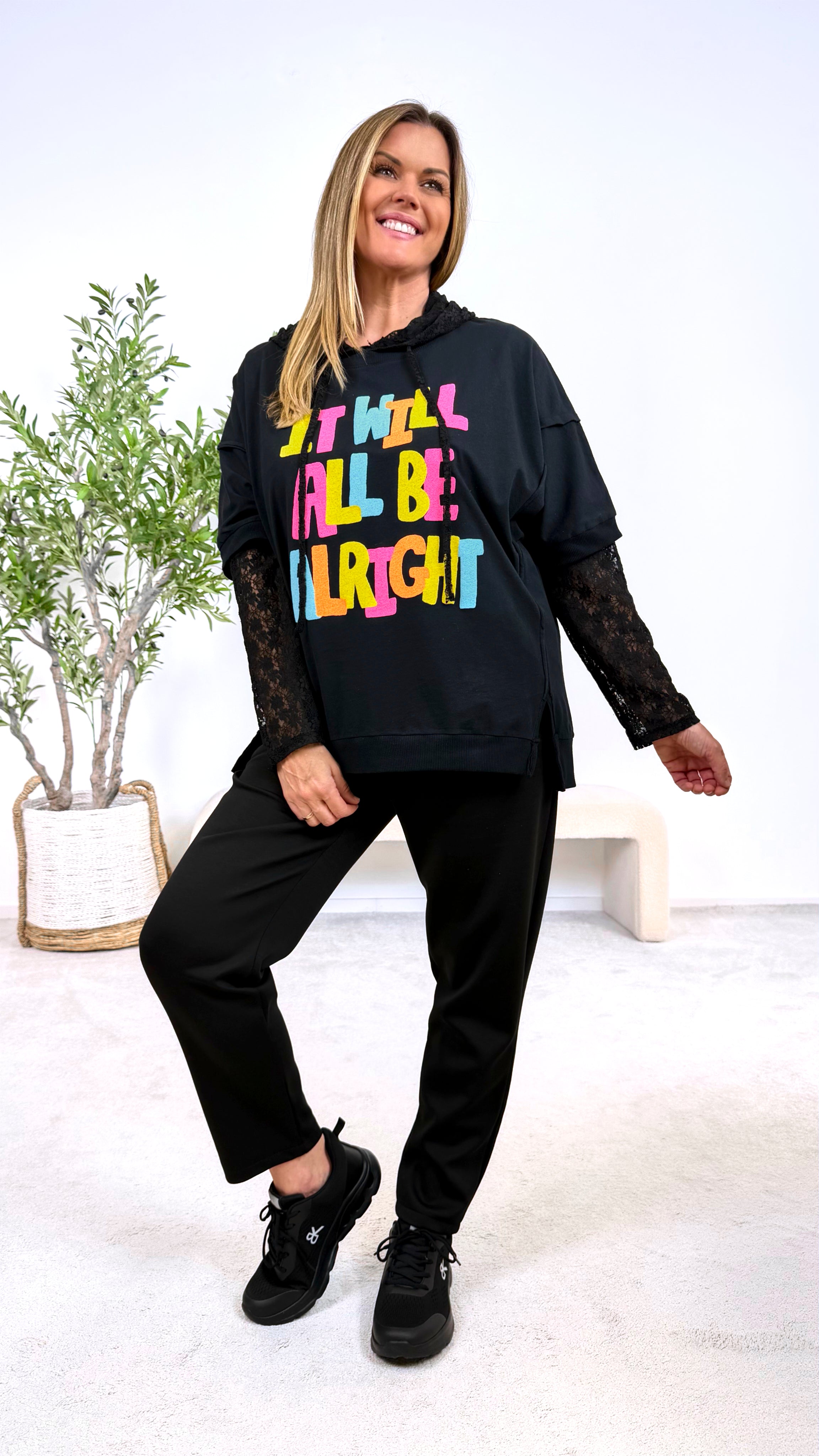 T-Shirt Alright *Schwarz*