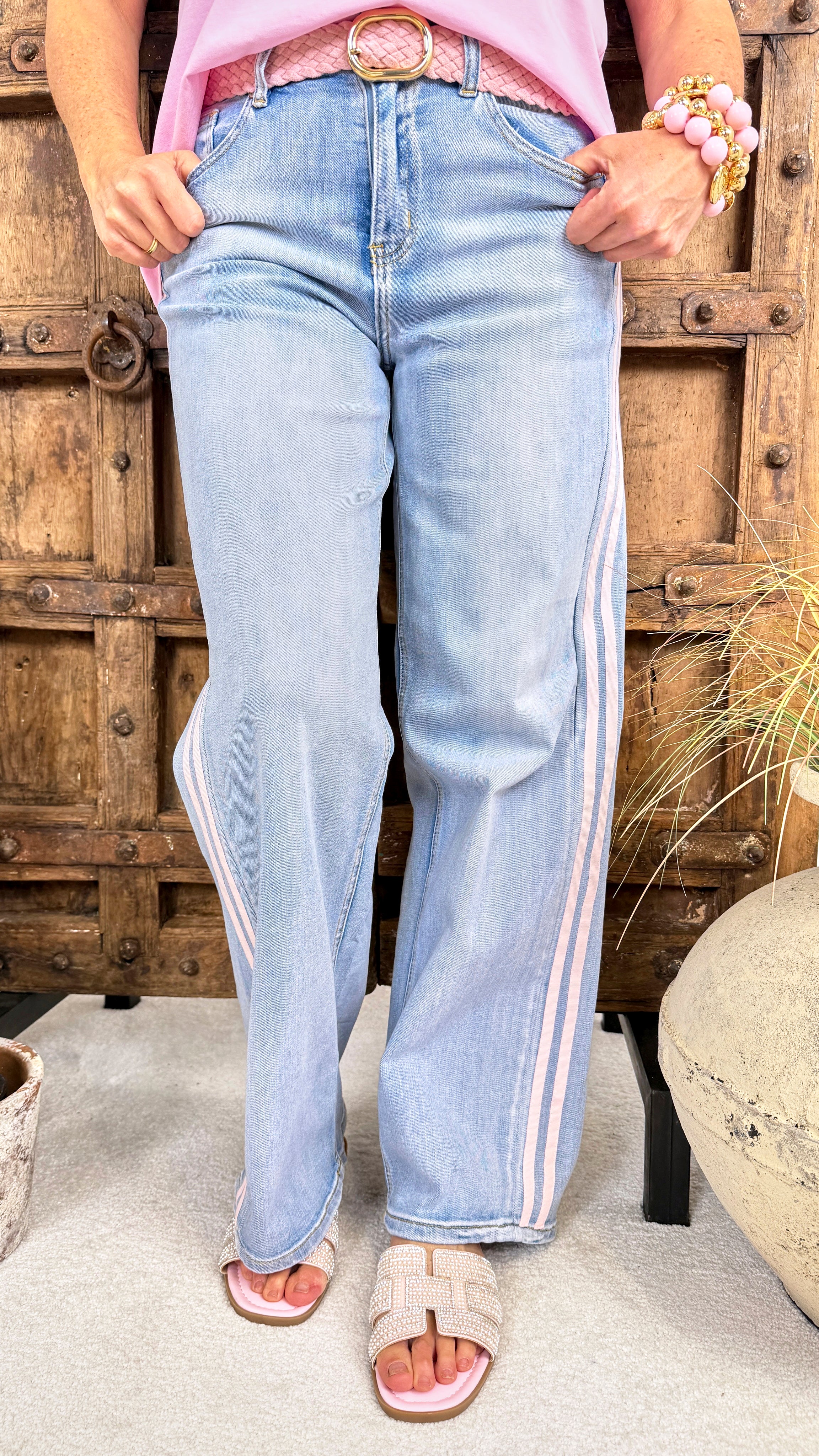Jeans Modern Stripe (SW1864) *Rosa*