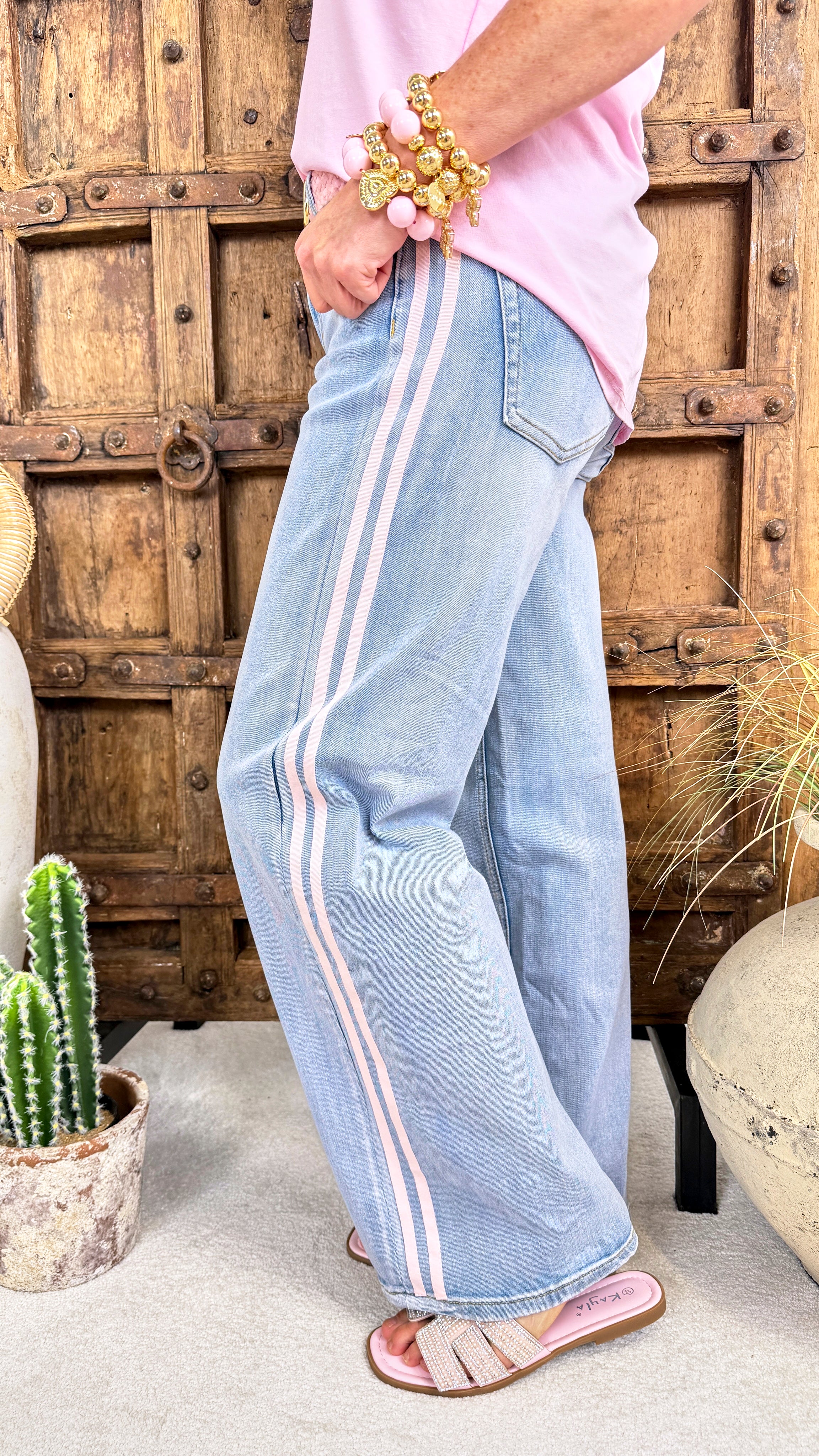 Jeans Modern Stripe (SW1864) *Rosa*
