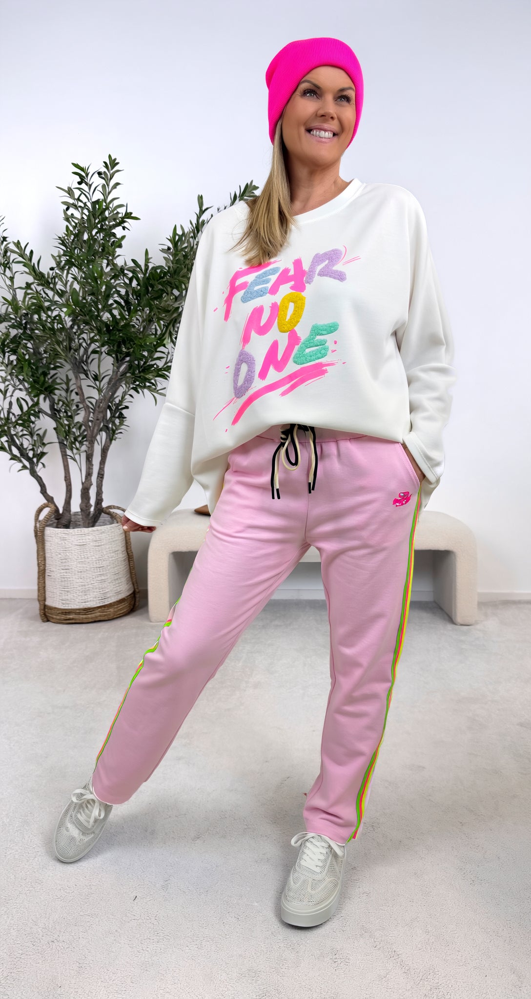 Sweatshirt Fear No One *Weiß*