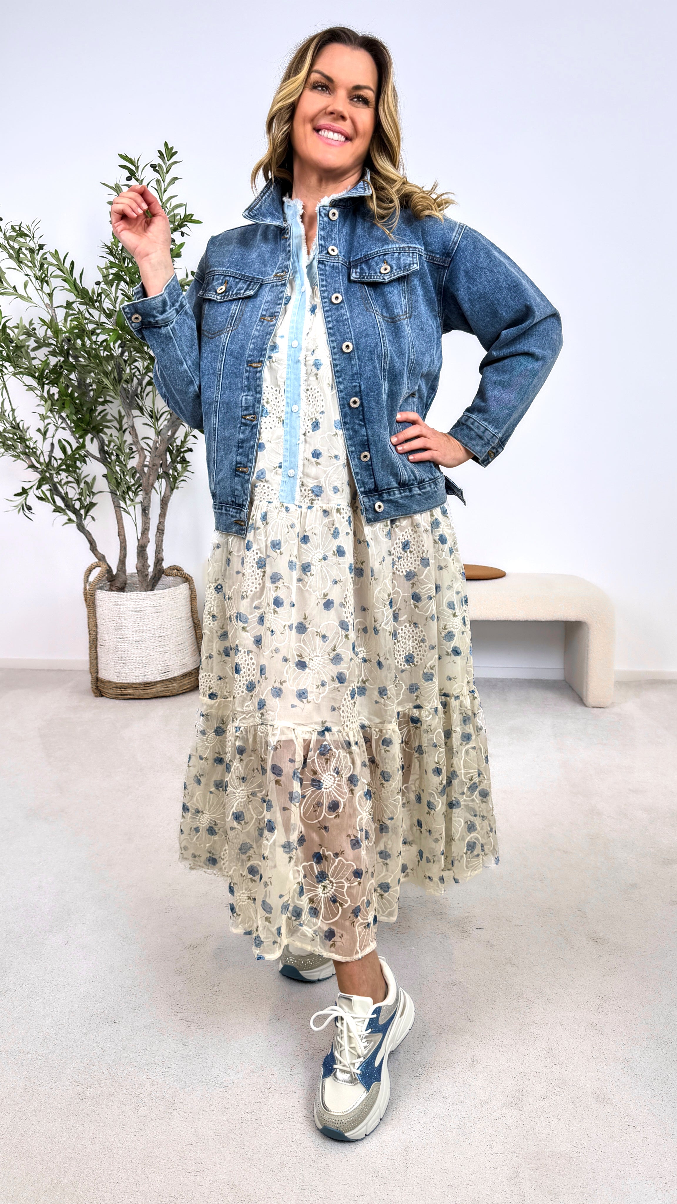 Langes Kleid Bluebell Dream