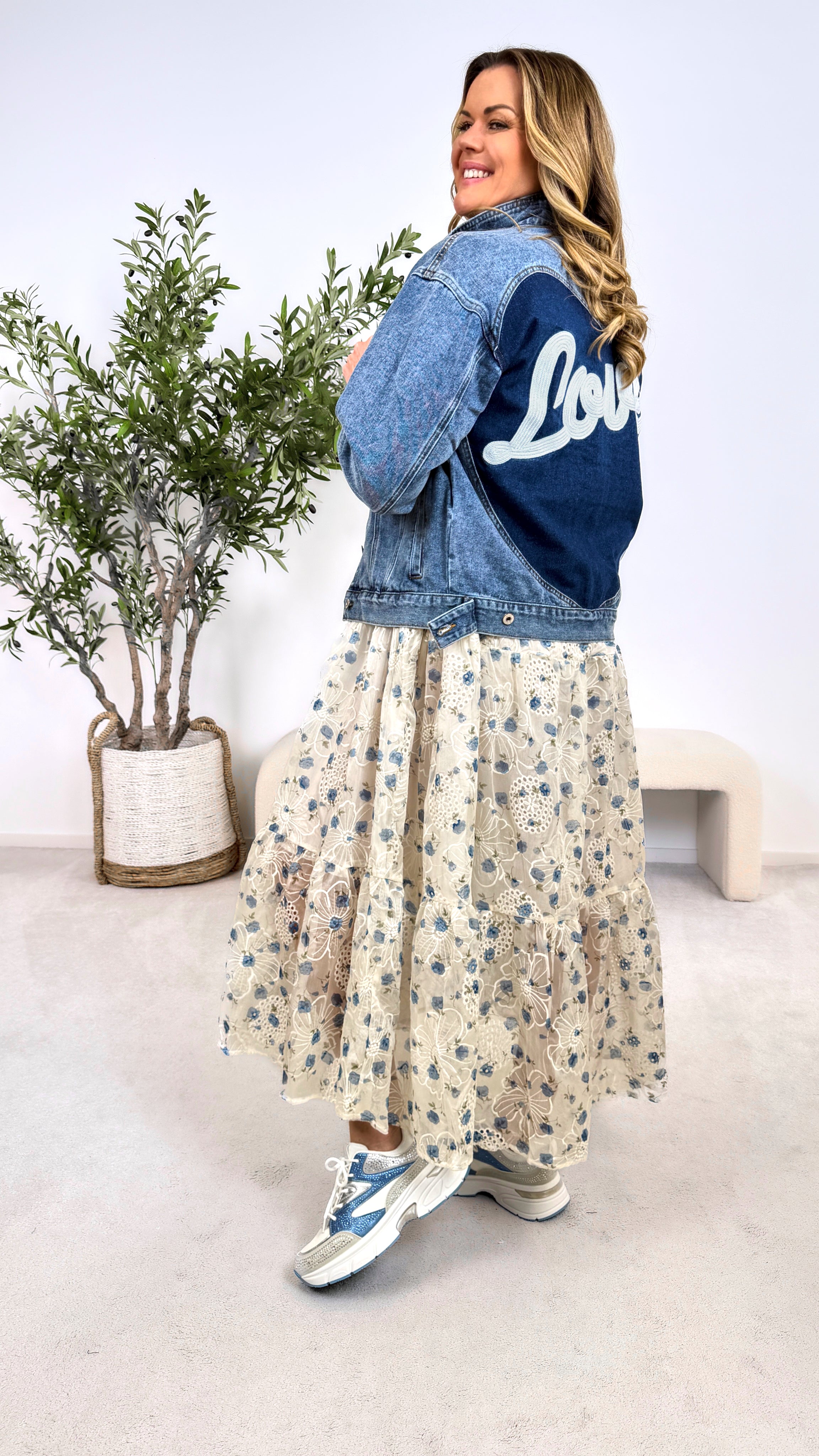 Langes Kleid Bluebell Dream