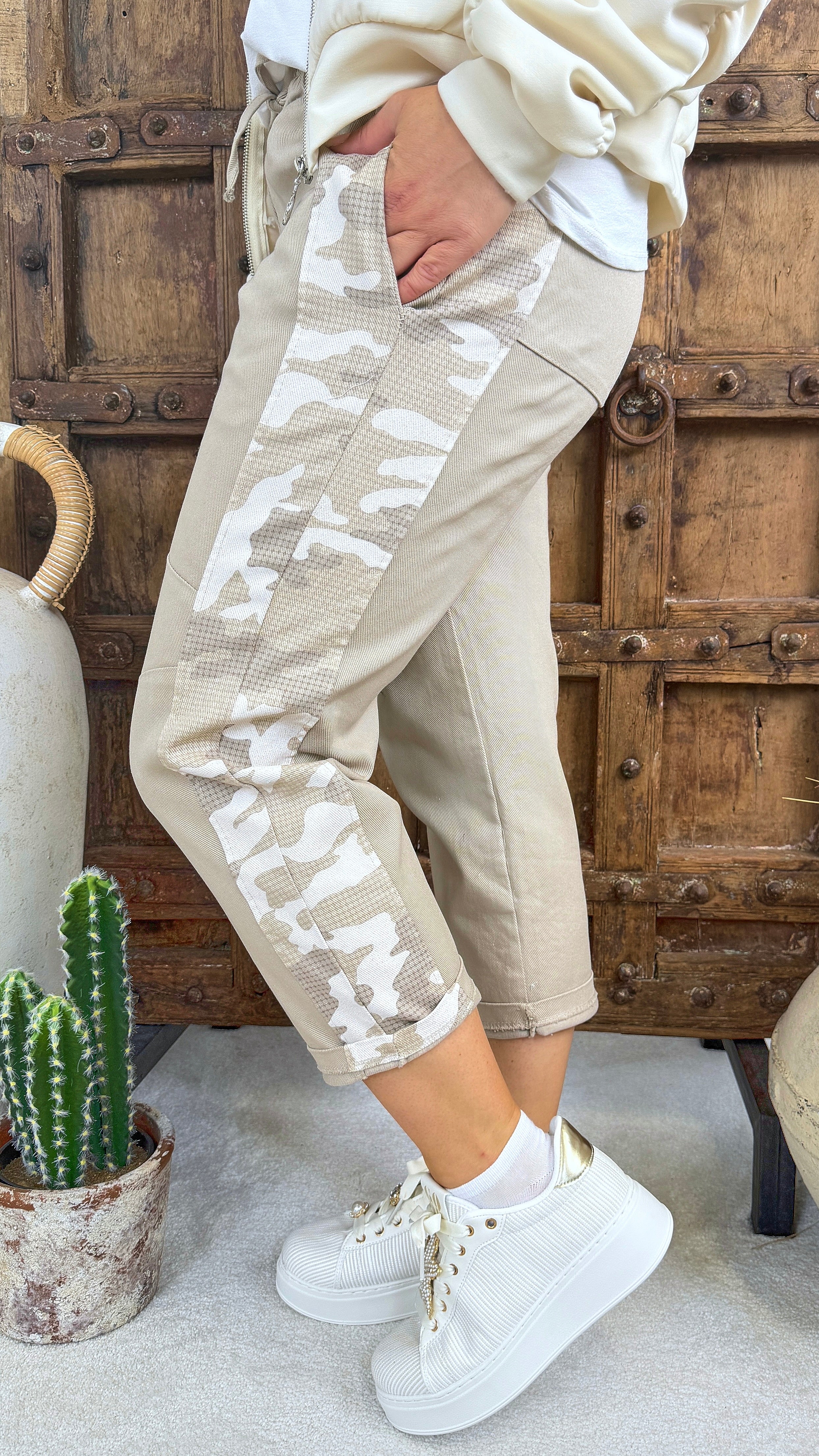 Hose Camouflage Sidetrack *Beige*