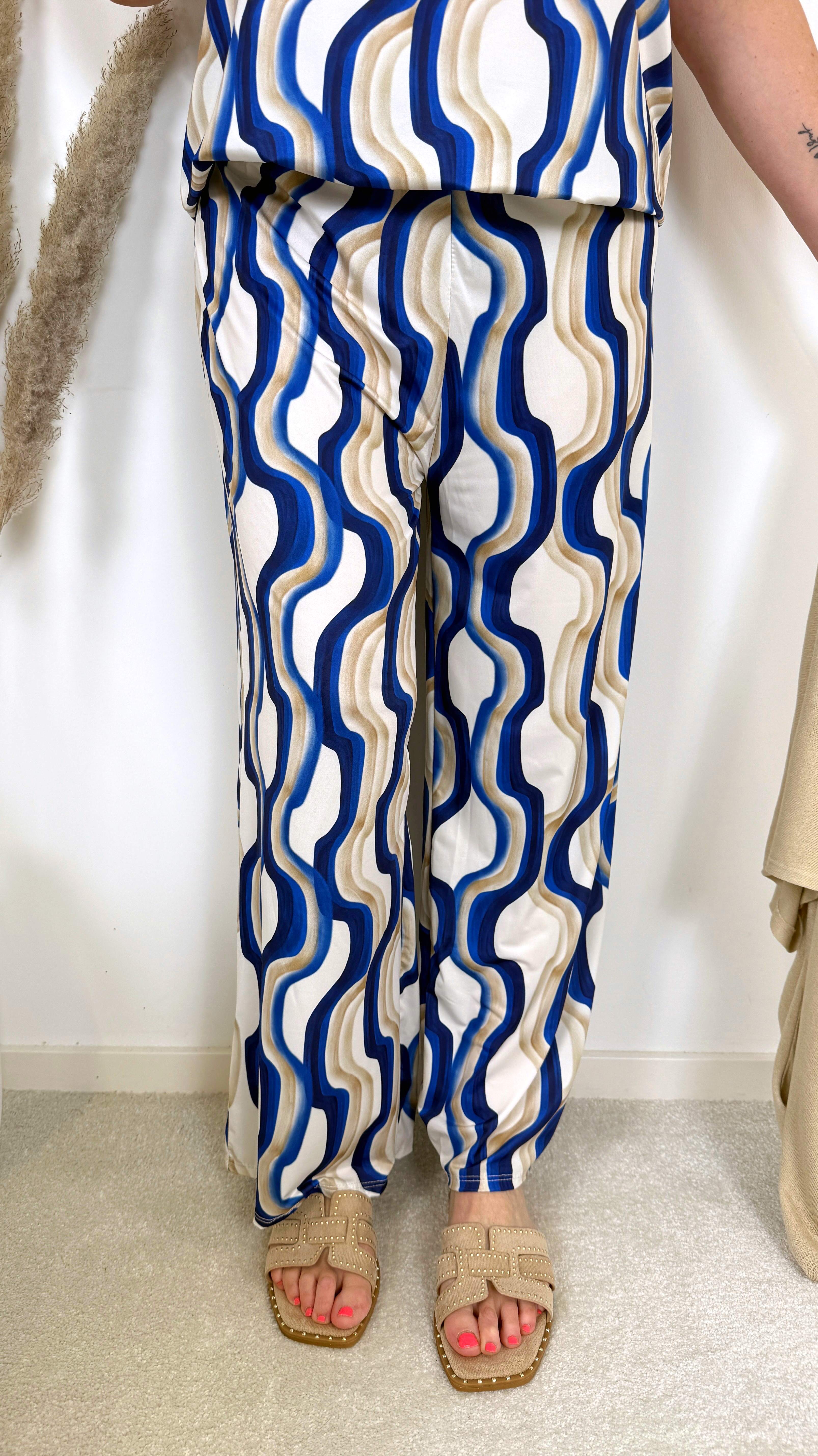 Weite Hose Wave Breeze *Blau*