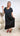 Langes Sweat-Kleid Matea *Schwarz*