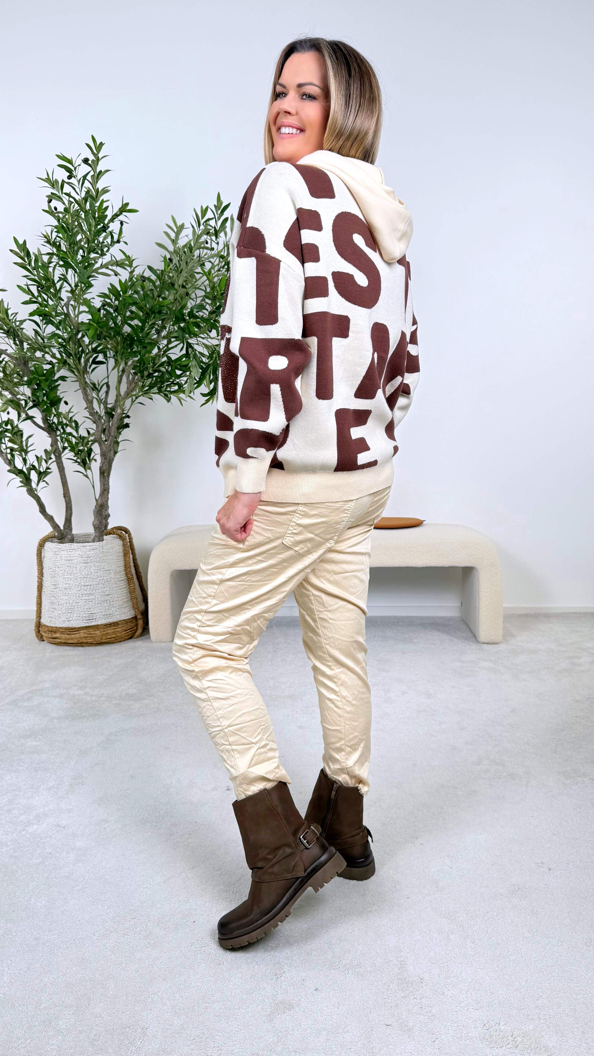 Hoodie Glam Tessa *Creme*