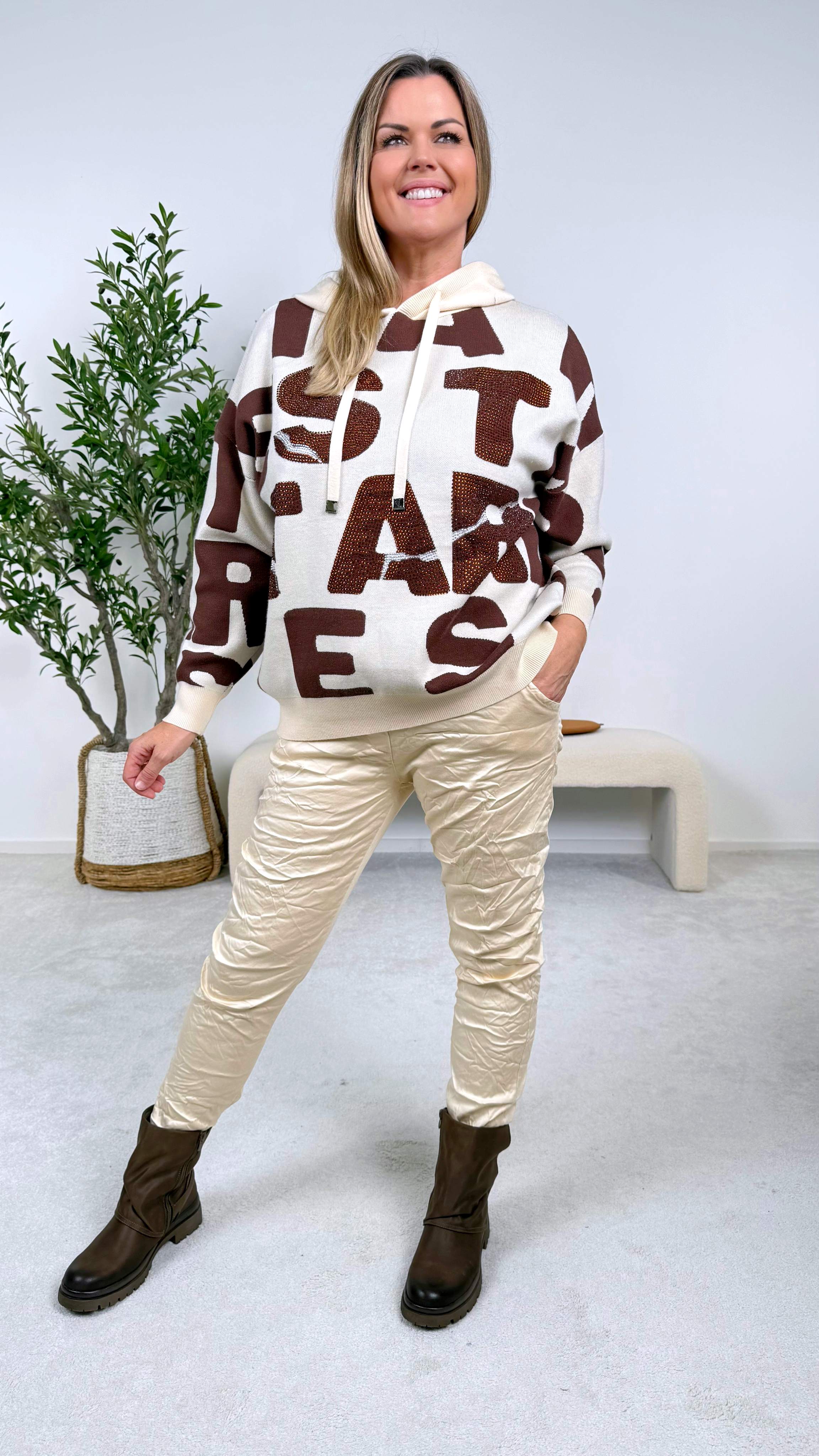 Hoodie Glam Tessa *Creme*