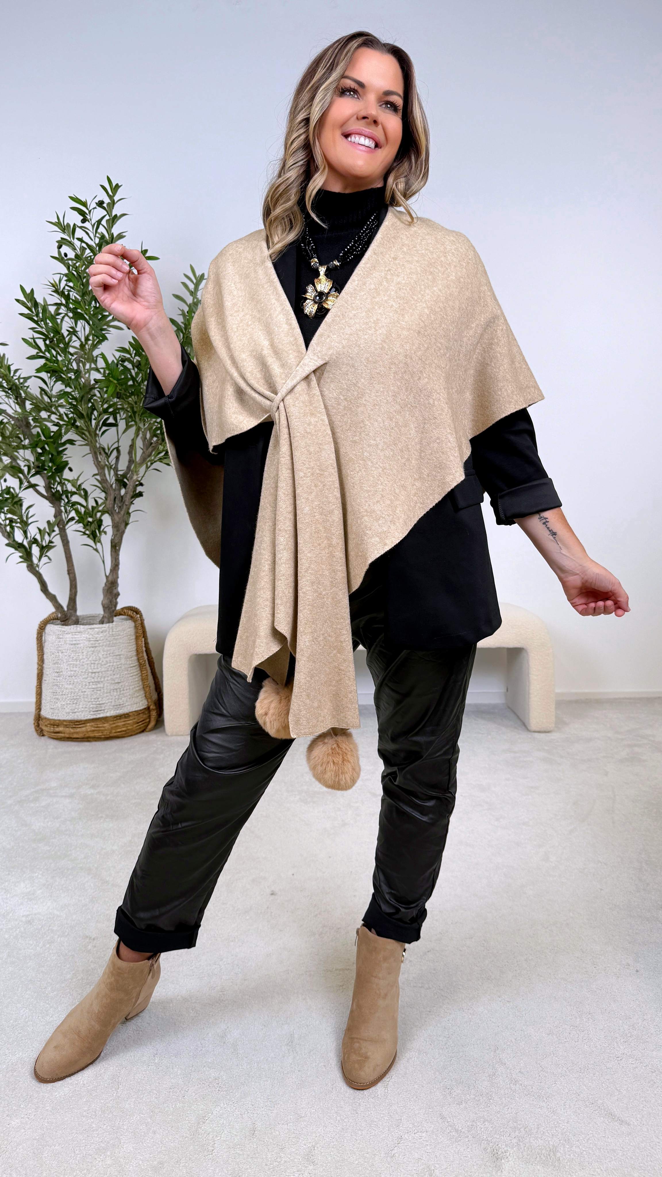 Leggings Leather Luxe *Schwarz*