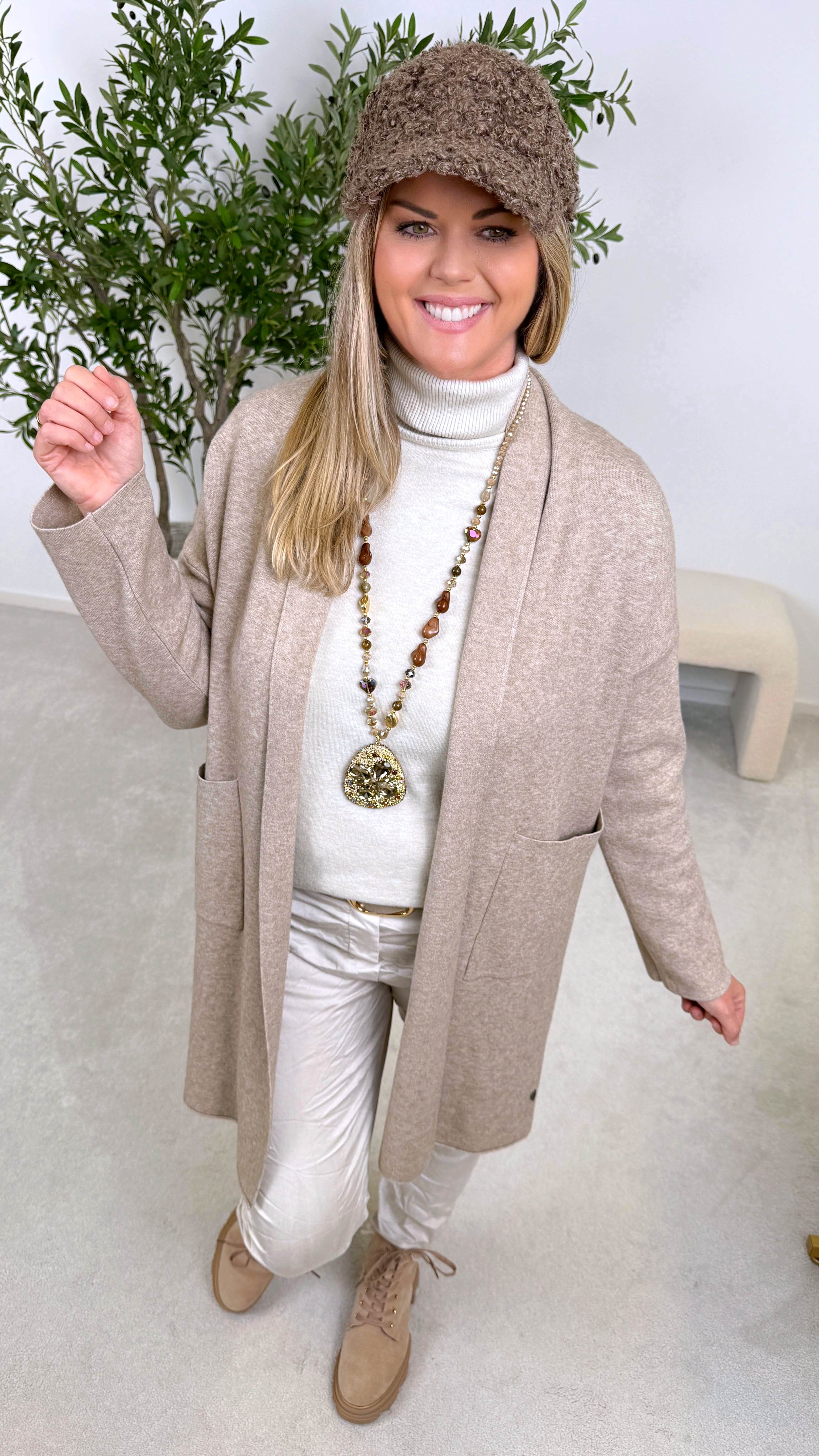 Strickjacke Frosty Glow *Taupe*