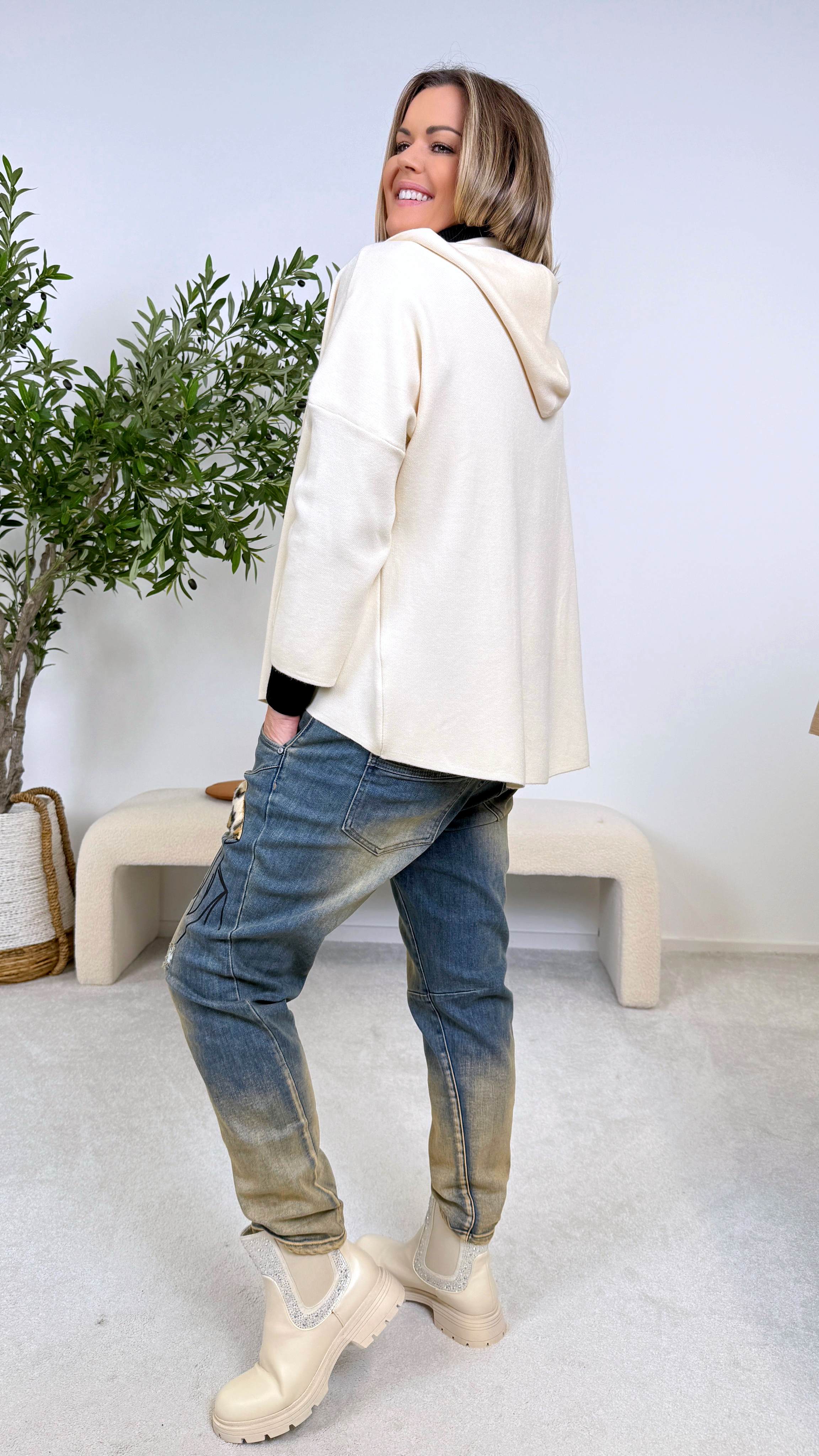 Strickjacke Chill Princess *Creme*