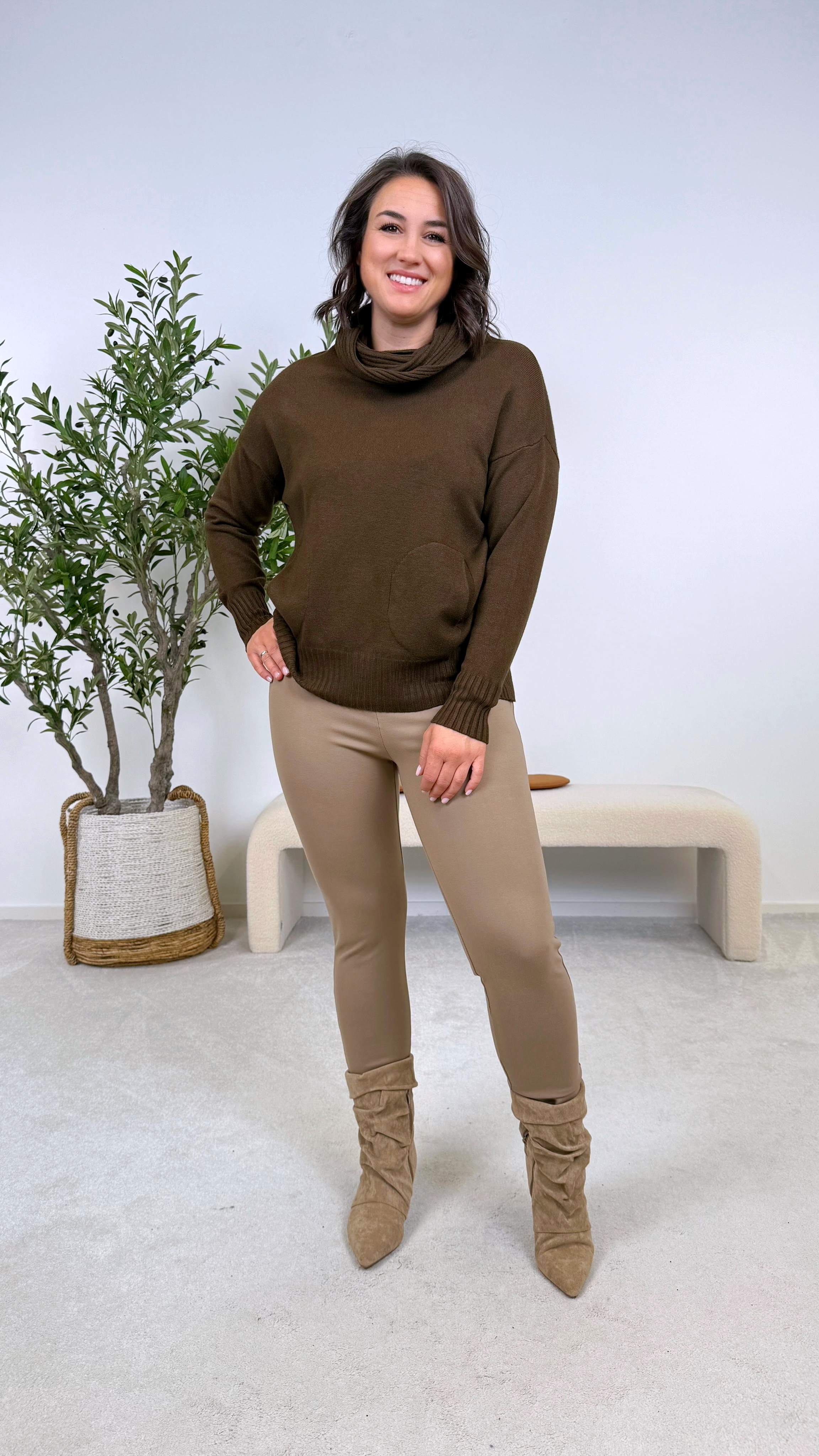 Rollkragenpullover Tabarca *Schoko* - Power of Princess